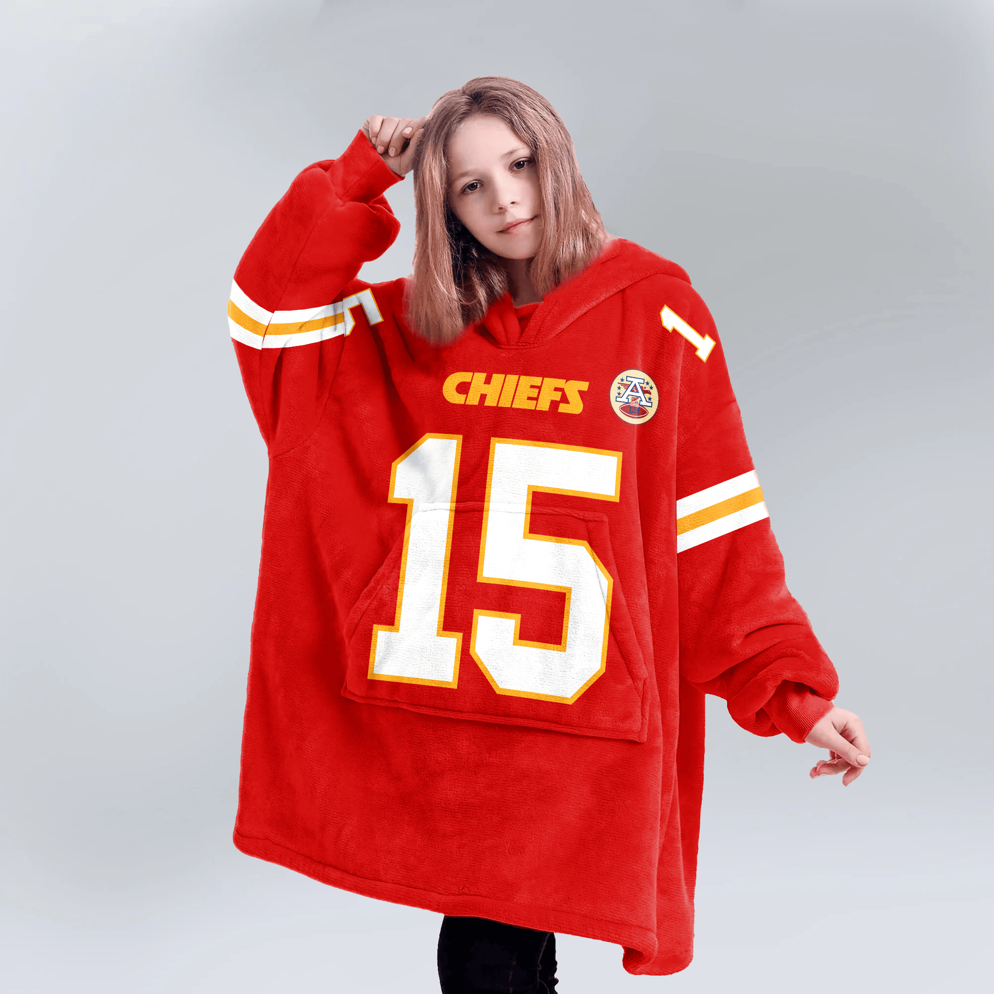 P.M 15 Kansas City Football Unisex Blanket Hoodie