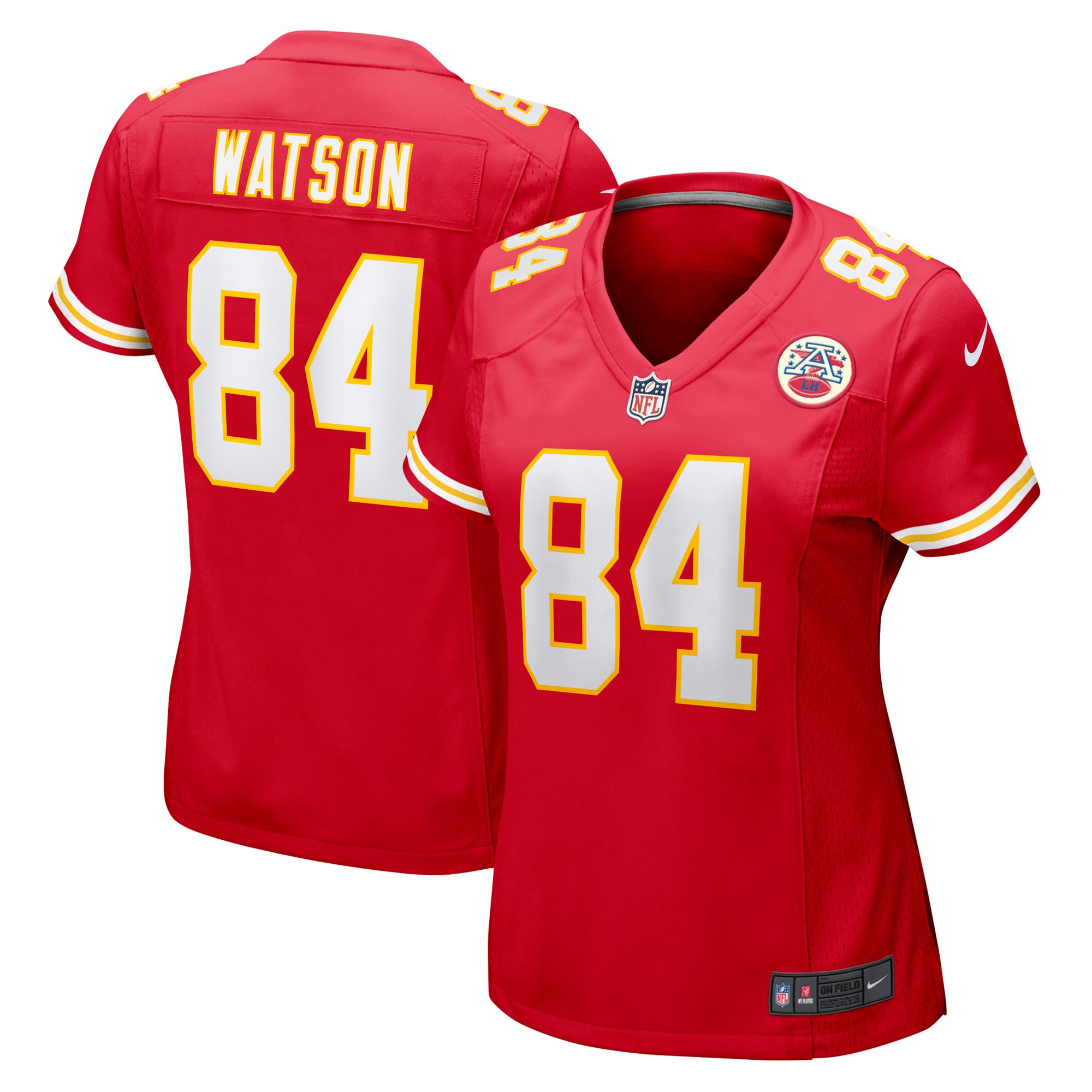 Justin Watson Kansas City Chiefs  Women's Game Player Jersey - Red