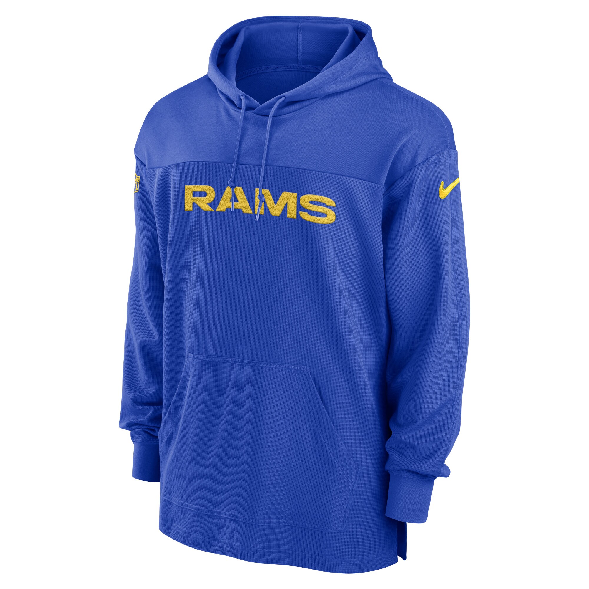 Los Angeles Rams  2023 Sideline Lightweight Performance Hooded Top - Royal