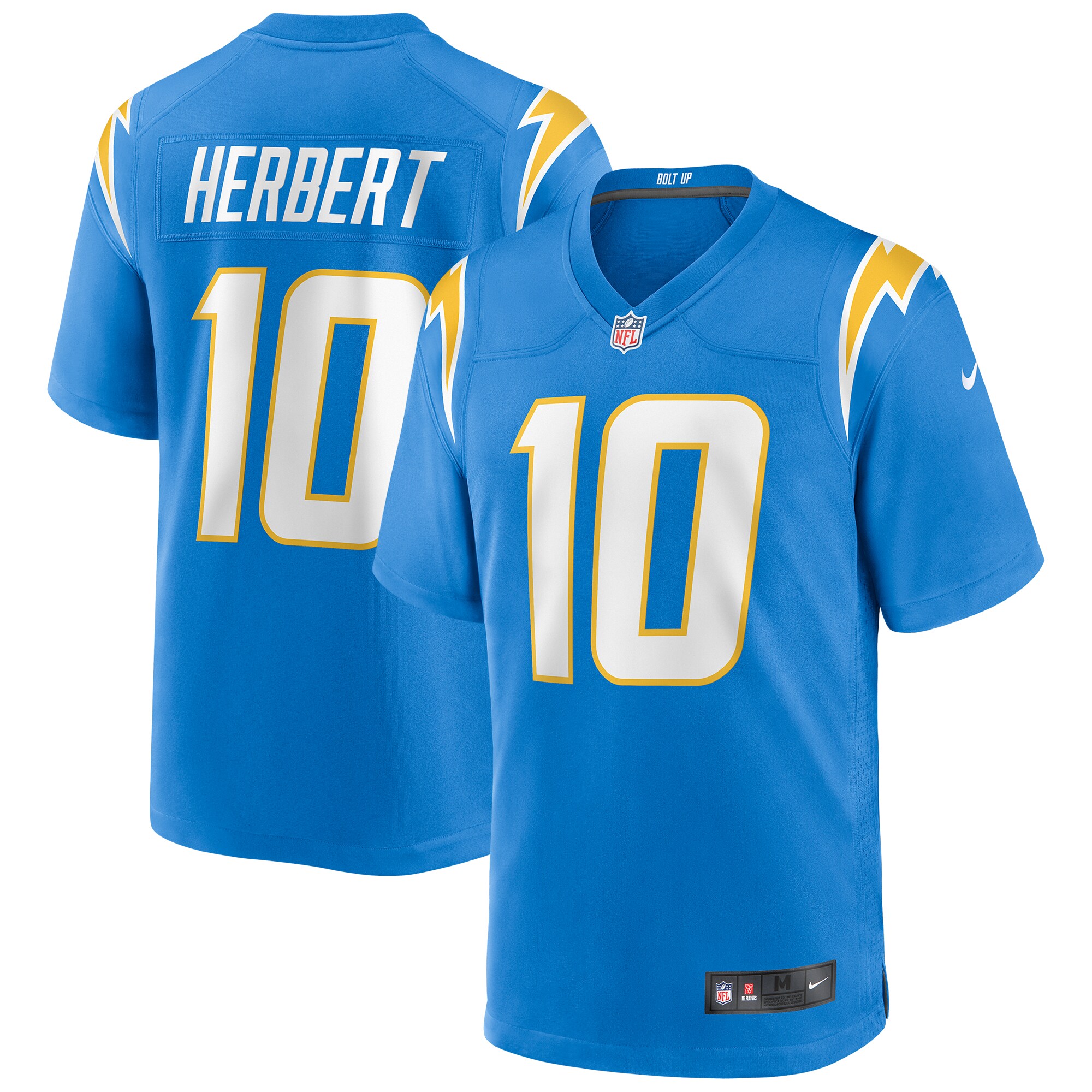 Justin Herbert Los Angeles Chargers Player Game Jersey - Powder Blue