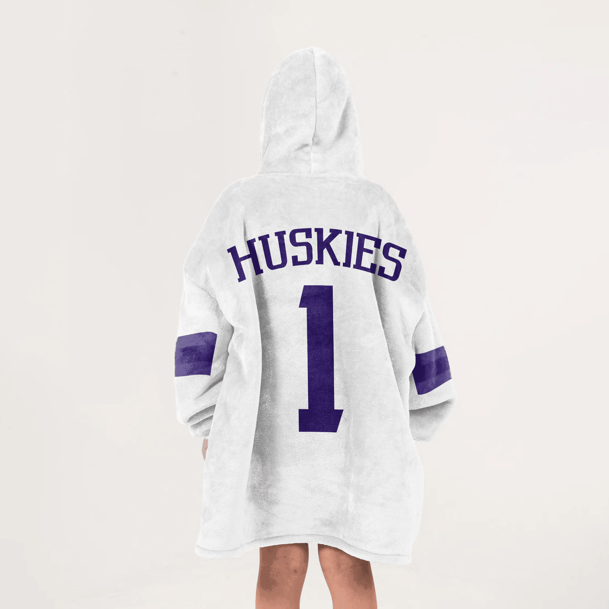 Kid 1 Washington Football Unisex Blanket Hoodie