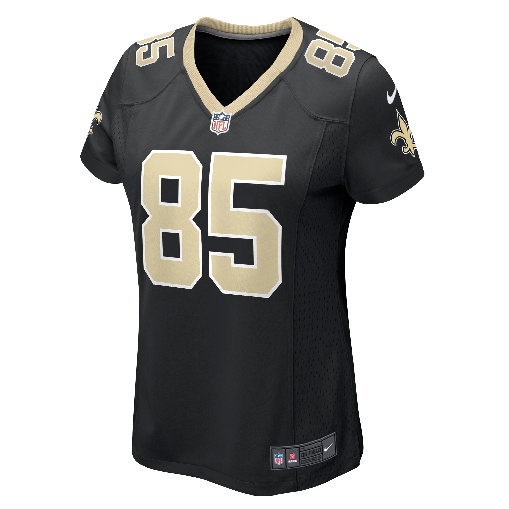 Jontre Kirklin New Orleans Saints Women's Team Game Jersey -  Black