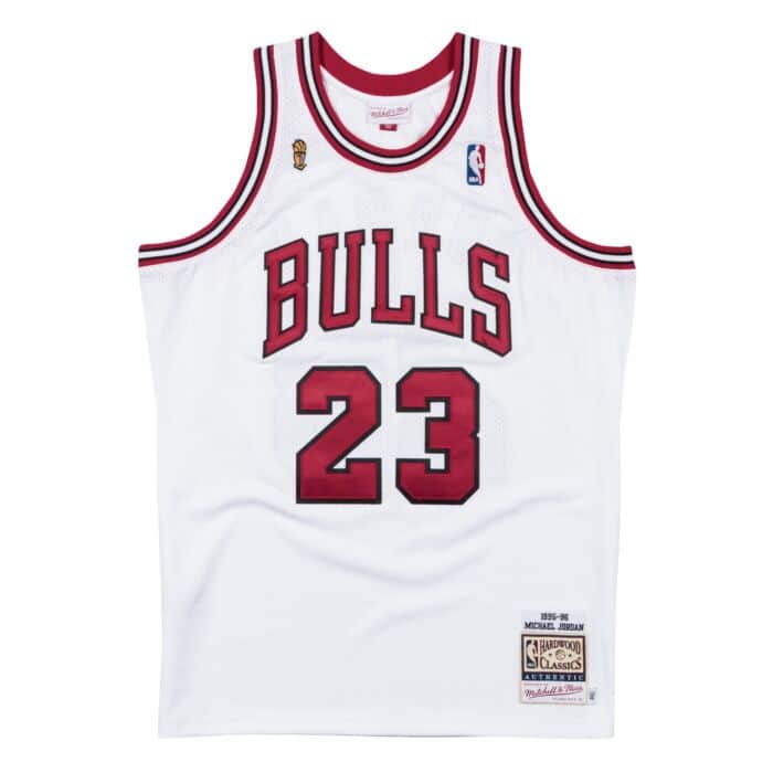 Authentic Jersey Chicago Bulls 1995-96 Michael