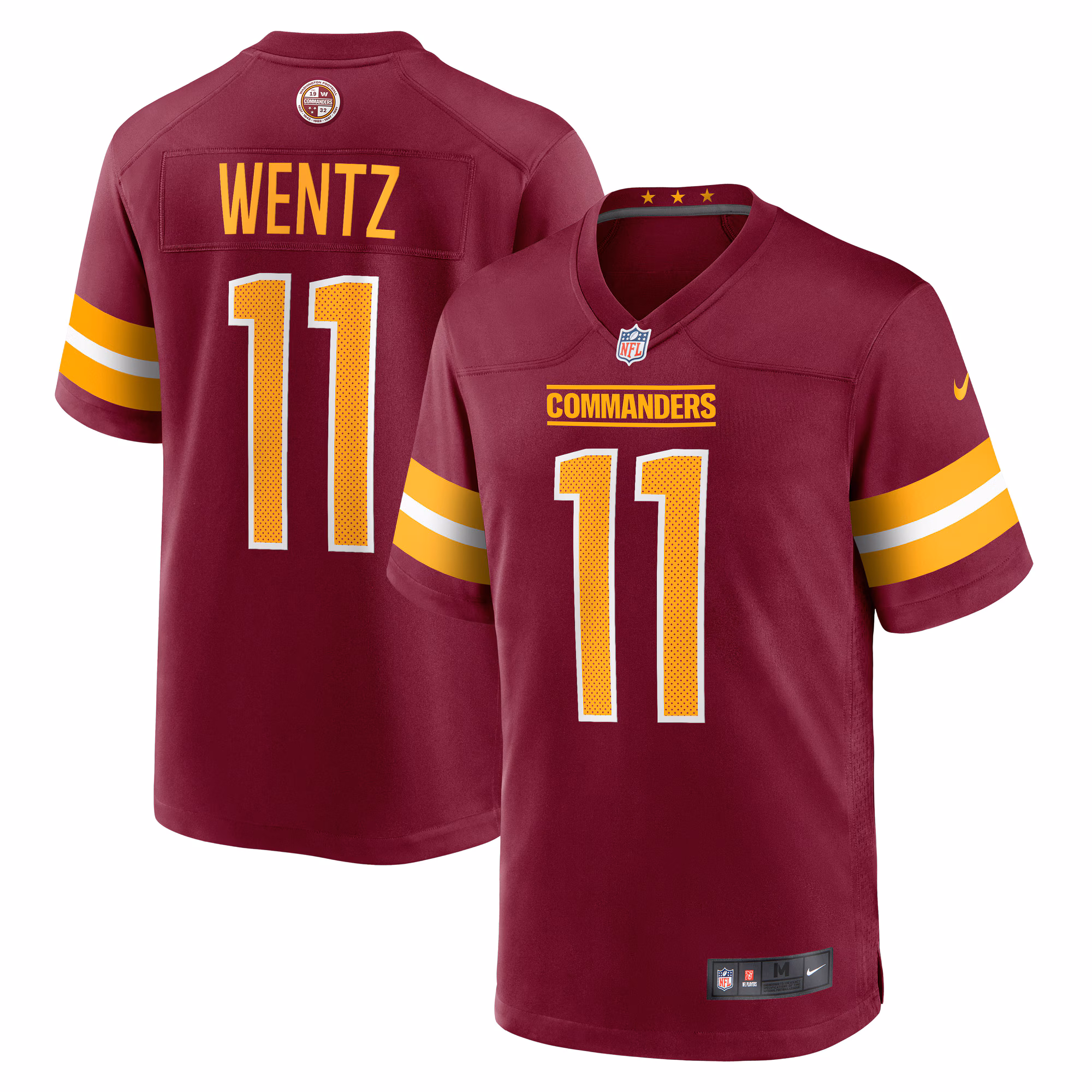 Carson Wentz Washington Commanders Alternate Game Player Jersey - Black