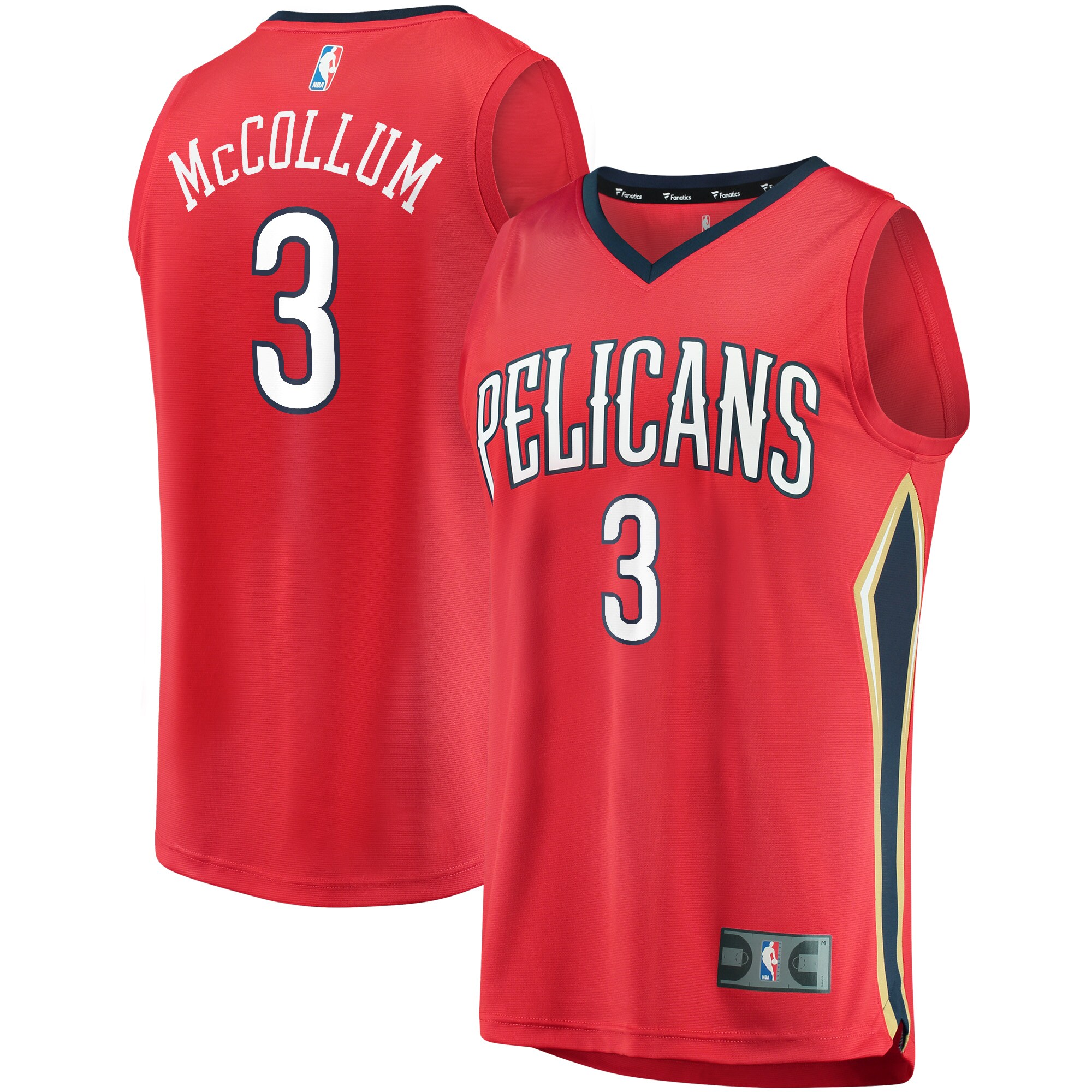 C.J. McCollum New Orleans Pelicans  Youth 2021/22 Fast Break Replica Player Jersey Red - Statement Edition