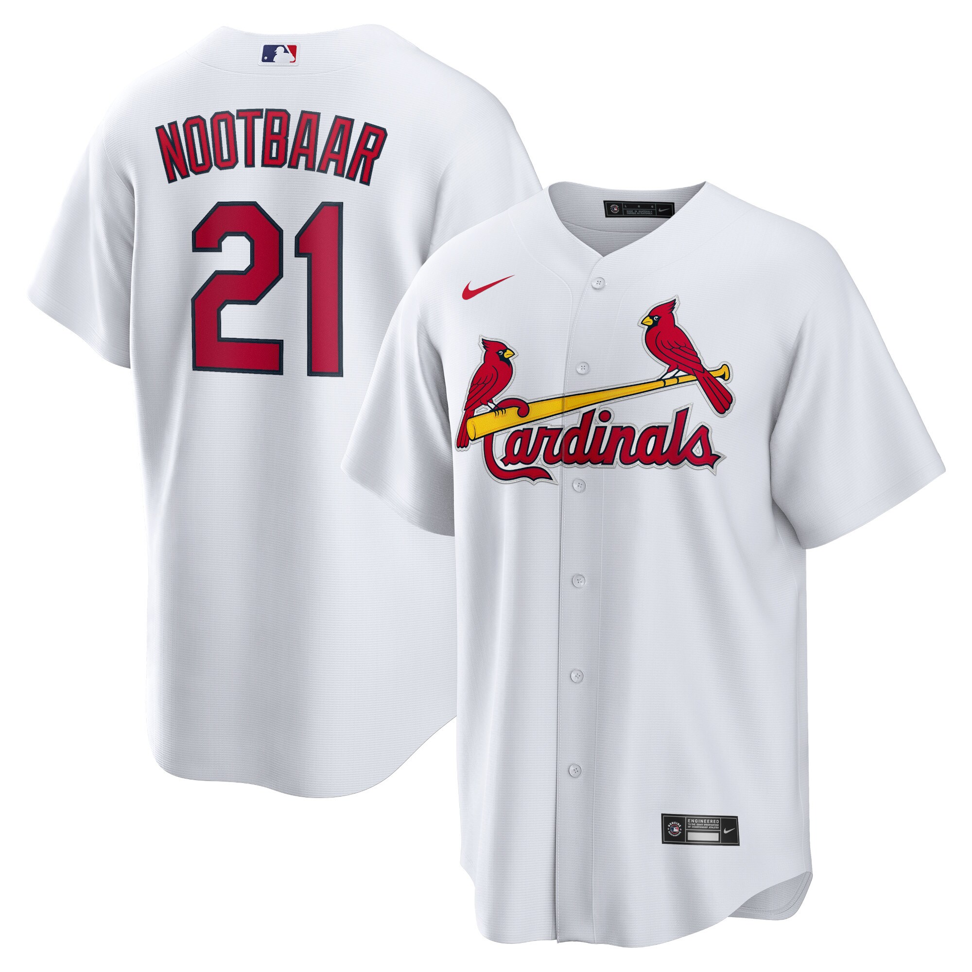 Lars Nootbaar St.Louis Cardinals  Home Replica Jersey - White