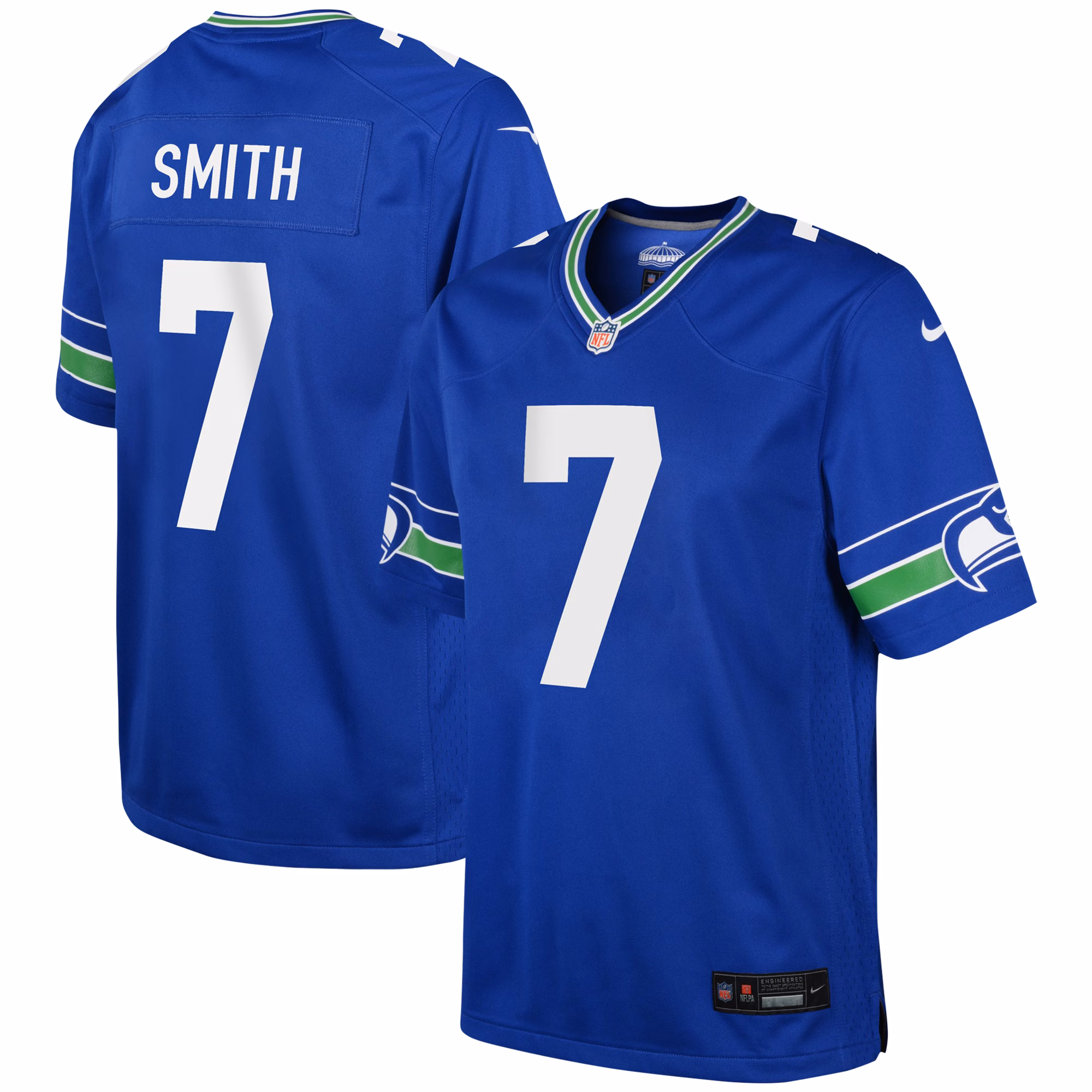 Geno Smith Seattle Seahawks Youth Game Jersey - Navy