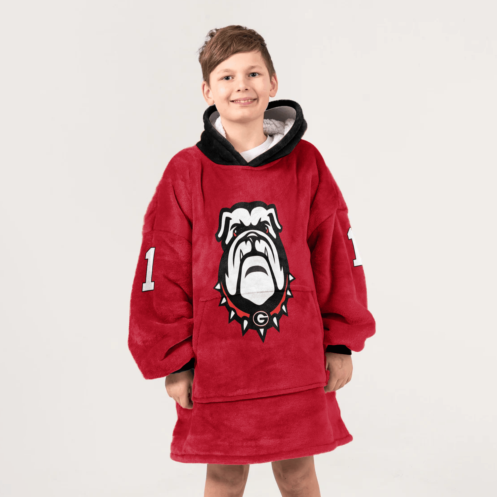 Kid #1 Georgia Football Unisex Blanket Hoodie