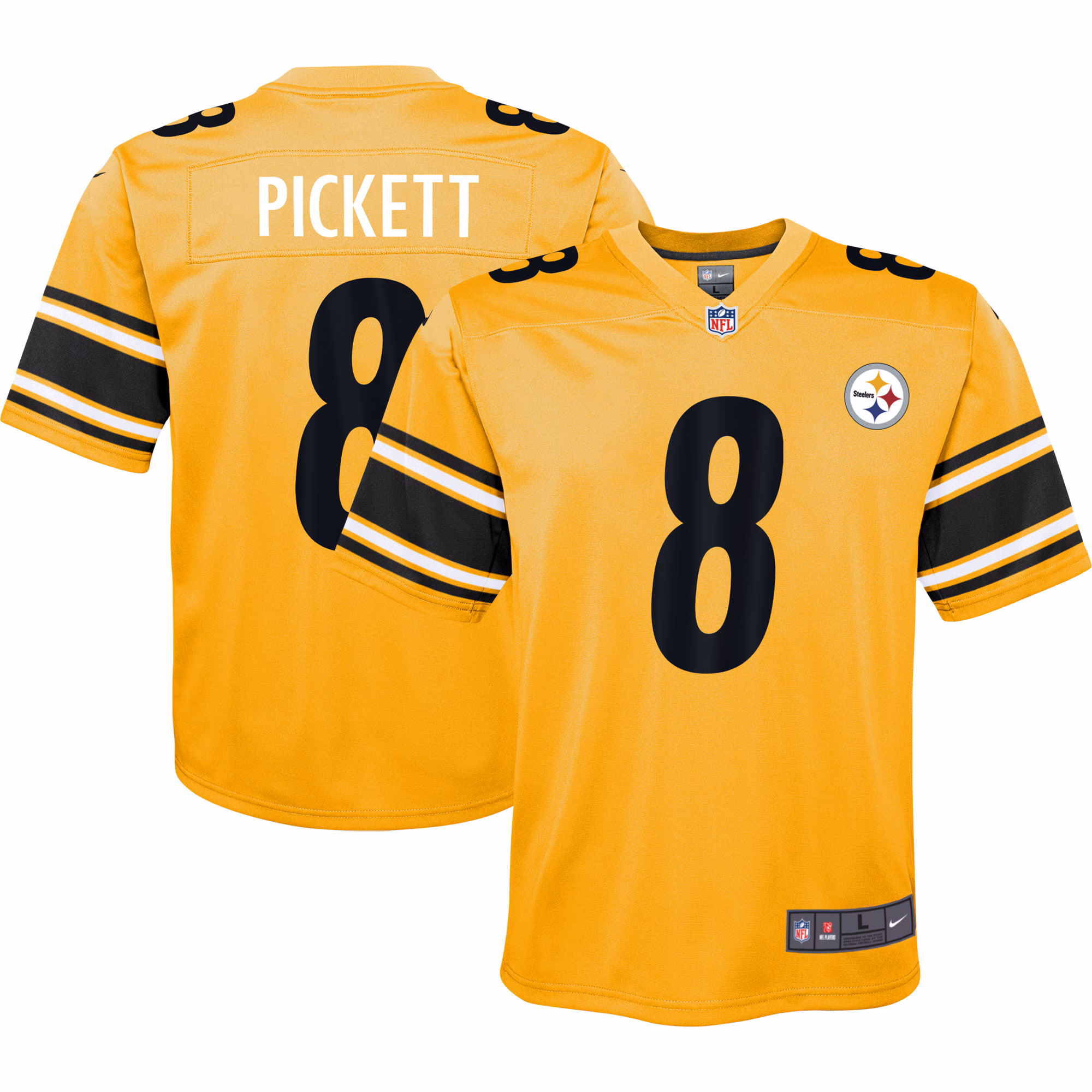 Kenny Pickett Pittsburgh Steelers Youth Inverted Game Jersey - Gold