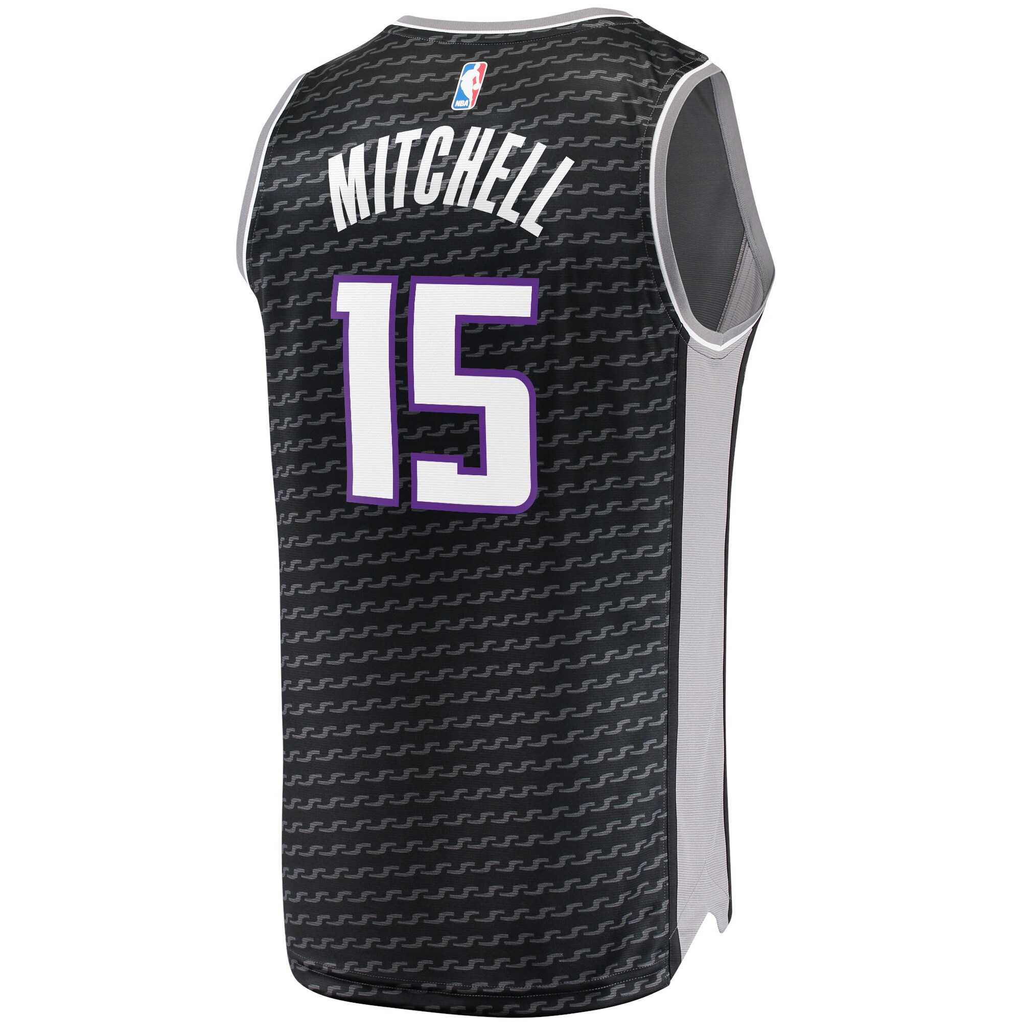 Davion Mitchell Sacramento Kings  Fast Break Replica Player Jersey - Statement Edition - Black