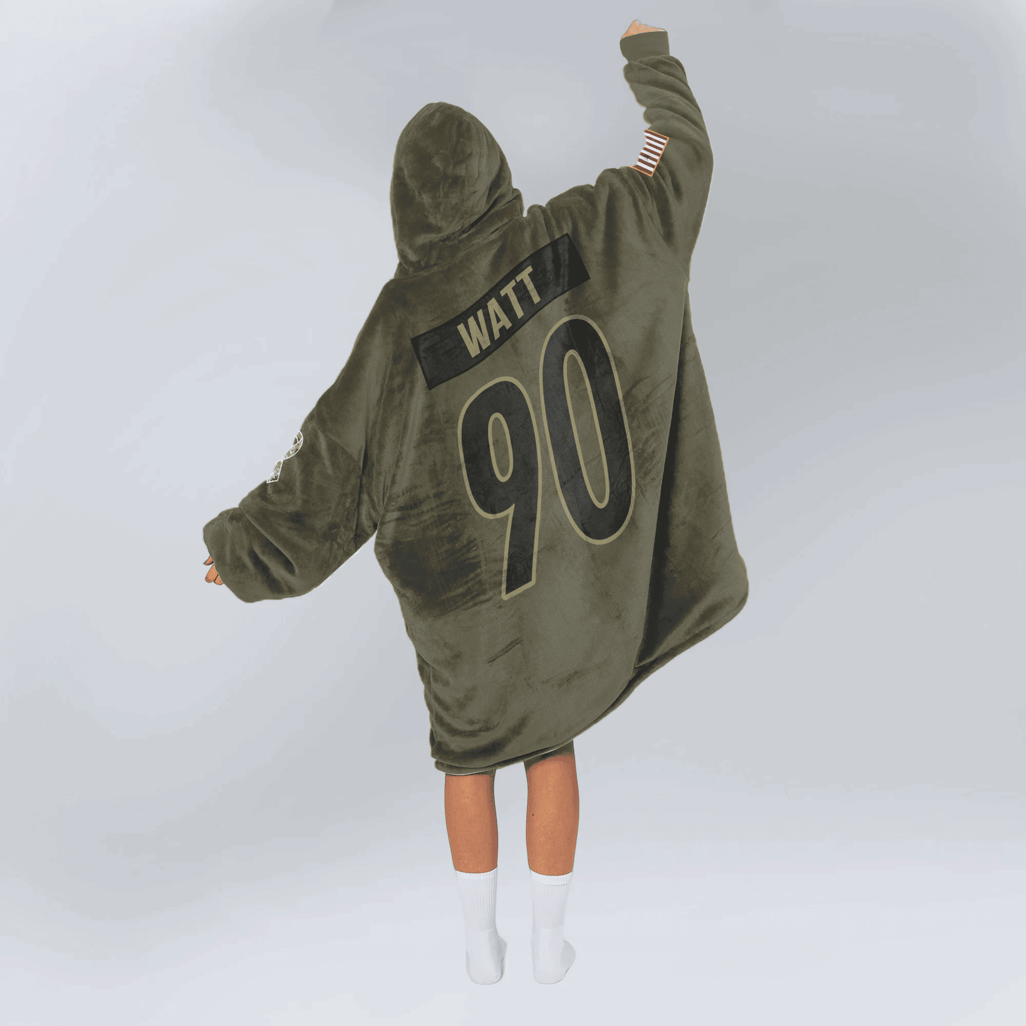 Army T.J.W 90 Pittsburgh Football Unisex Blanket Hoodie