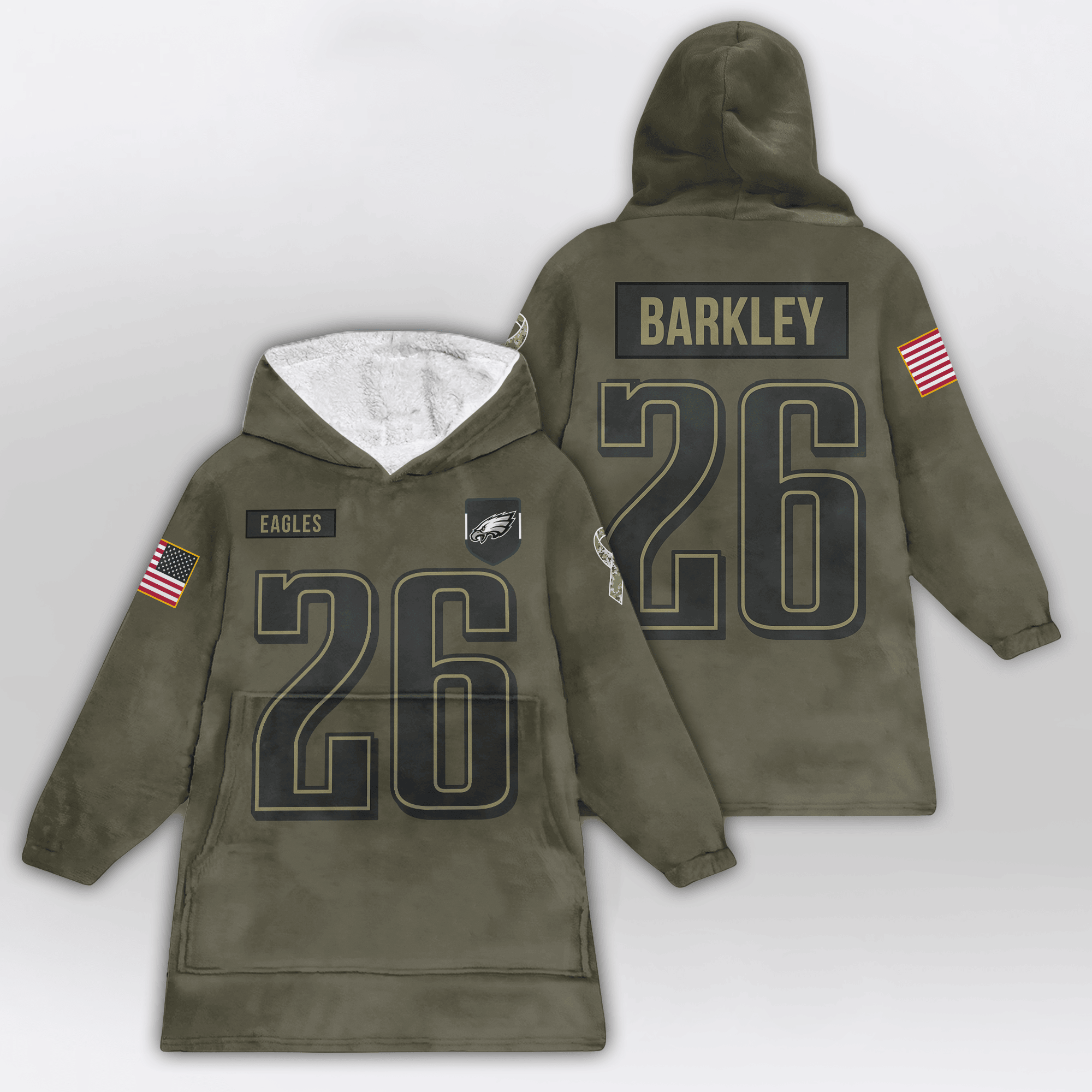 S.B 26 Philadelphia Football Unisex Blanket Hoodie