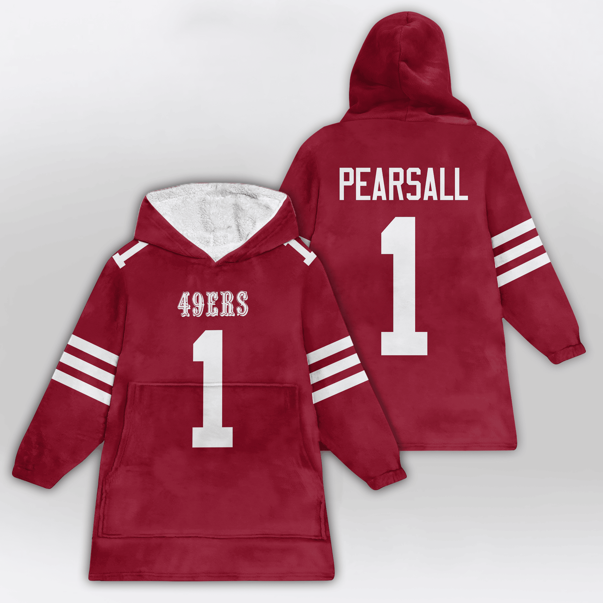 Kid R.P 1 San Francisco 49ers Football Unisex Blanket Hoodie