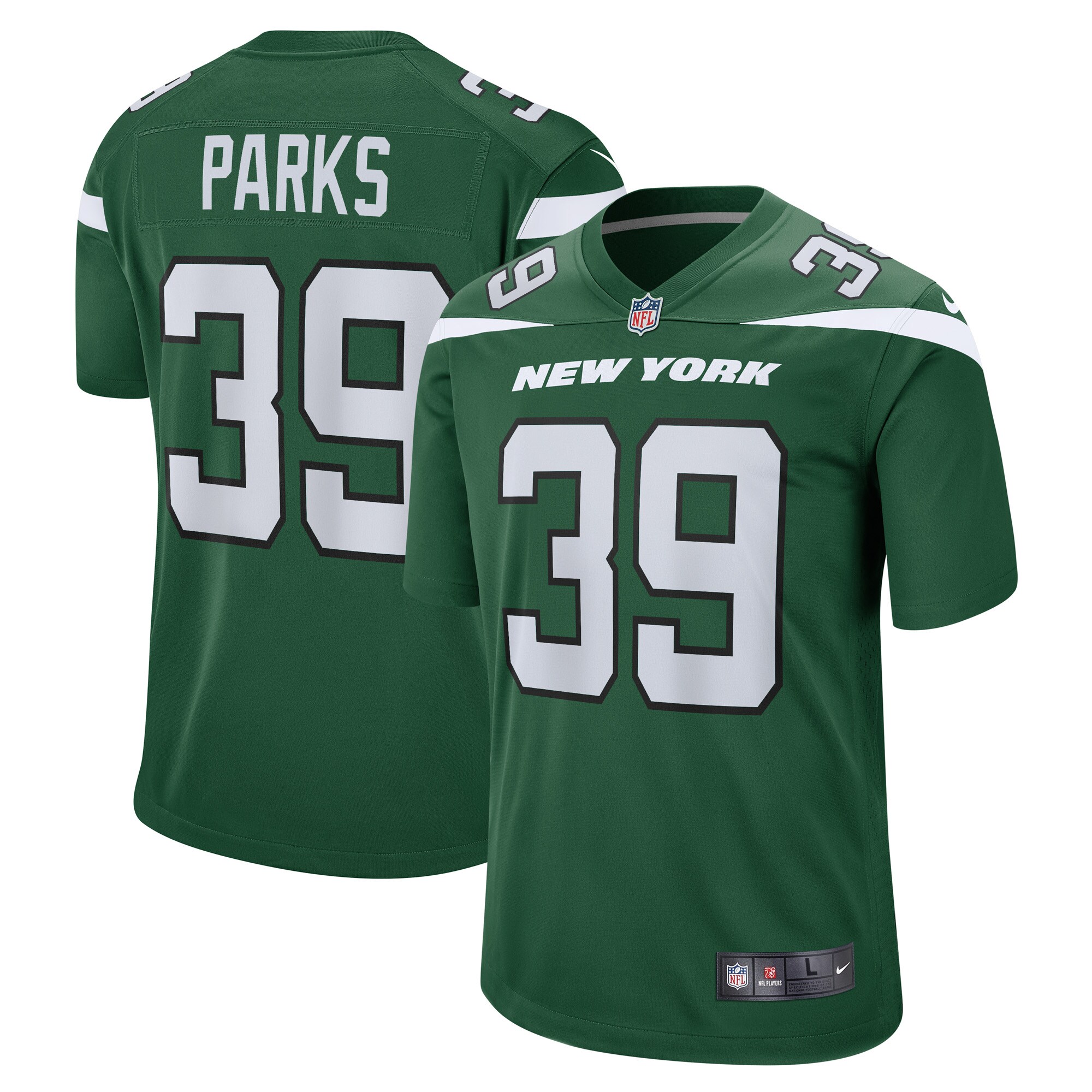 Will Parks New York Jets  Women's Game Player Jersey - Gotham Green