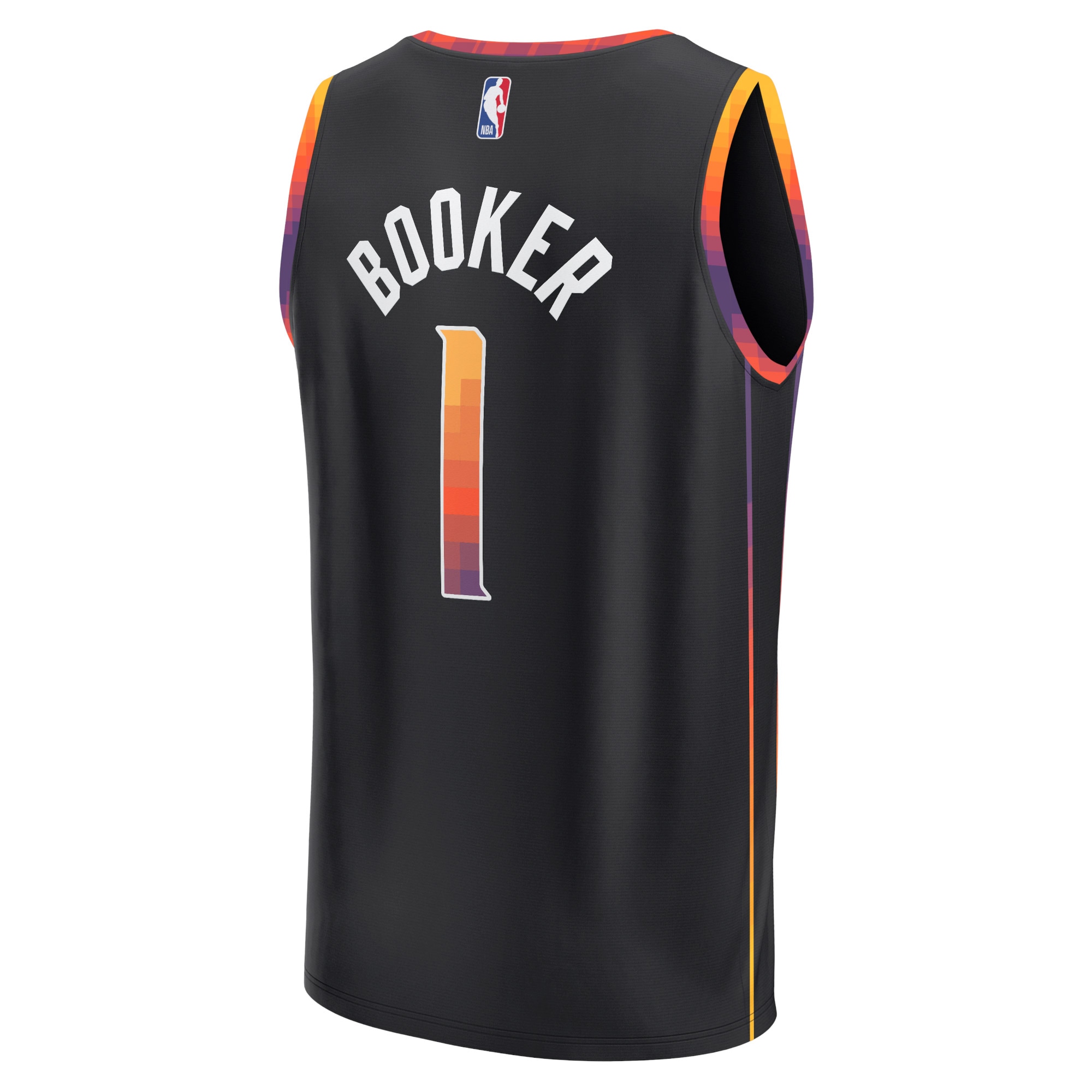 Devin Booker Phoenix Suns  Fast Break Replica Player Jersey - Statement Edition - Black