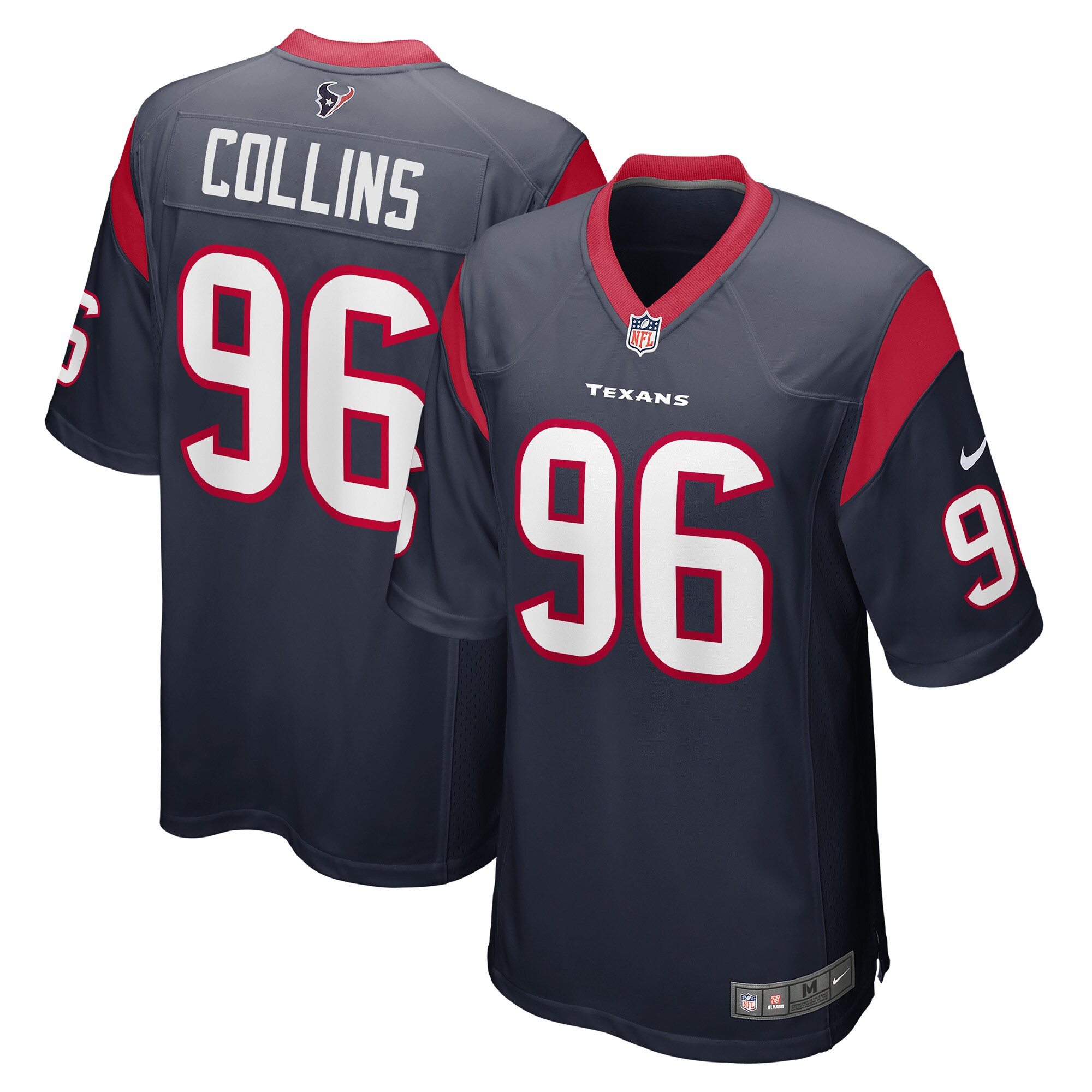 Maliek Collins Houston Texans  Game Player Jersey - Navy