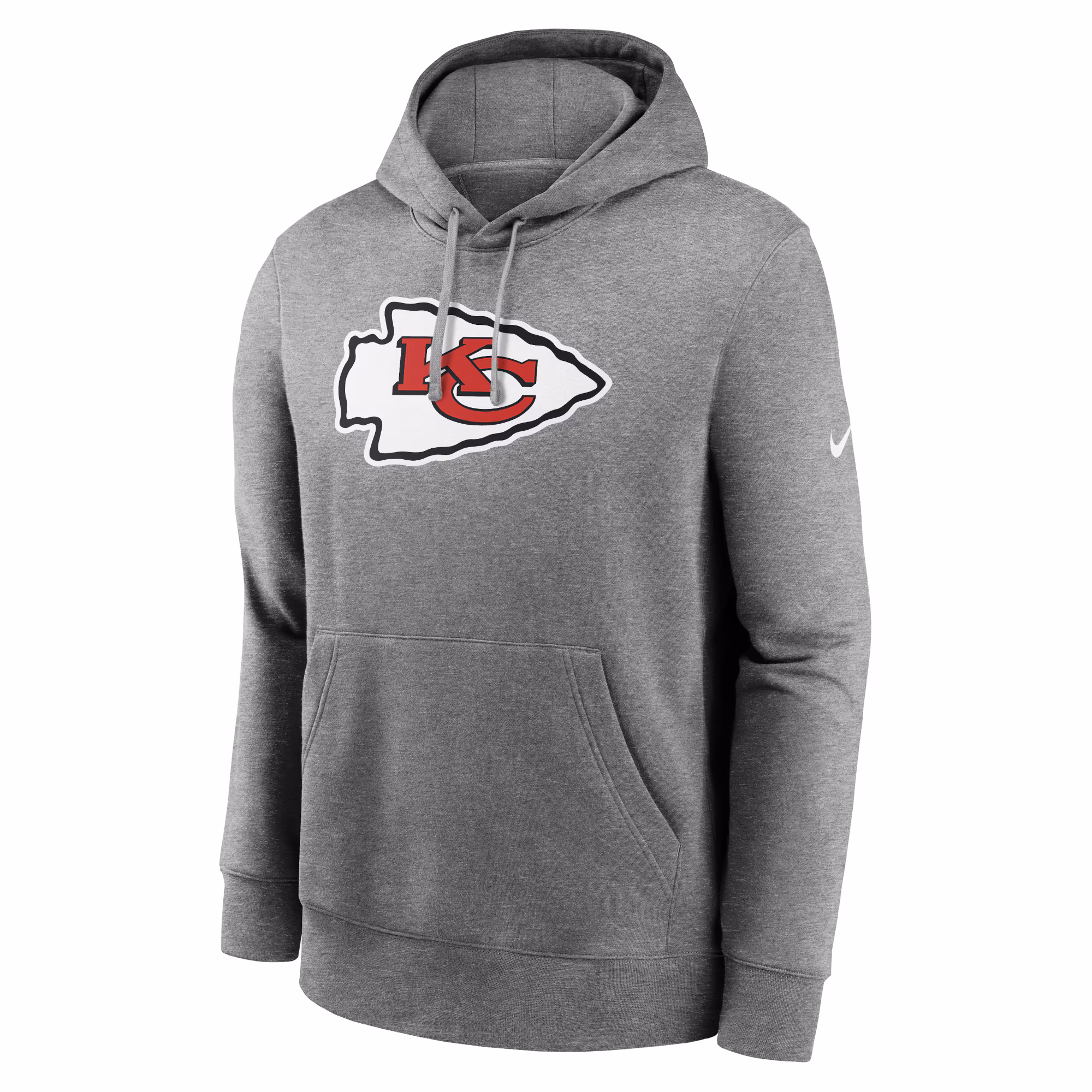 Kansas City Chiefs Rewind Club Fleece Pullover Hoodie - Heathered Gray