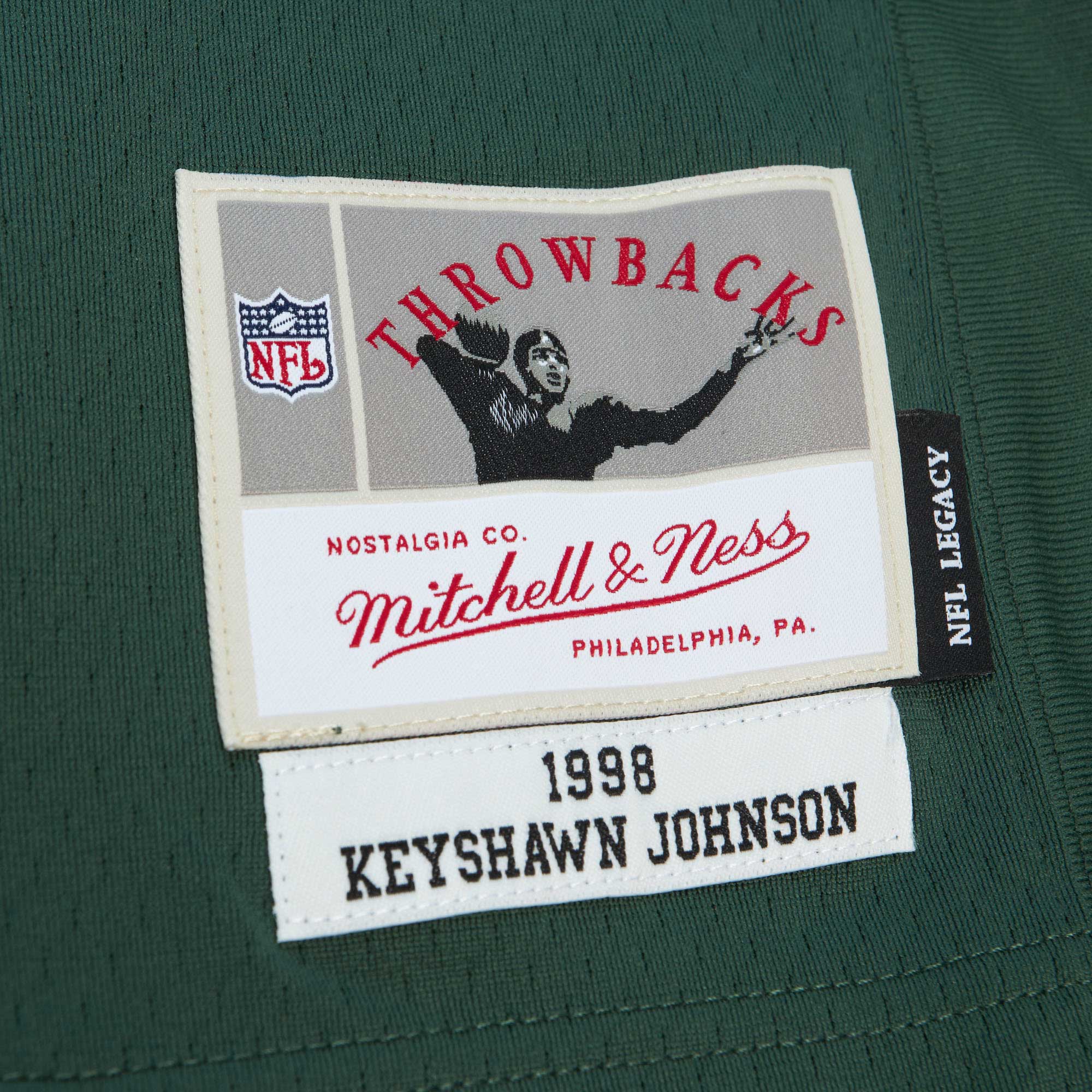 Keyshawn Johnson New York Jets Legacy Replica Jersey - Green