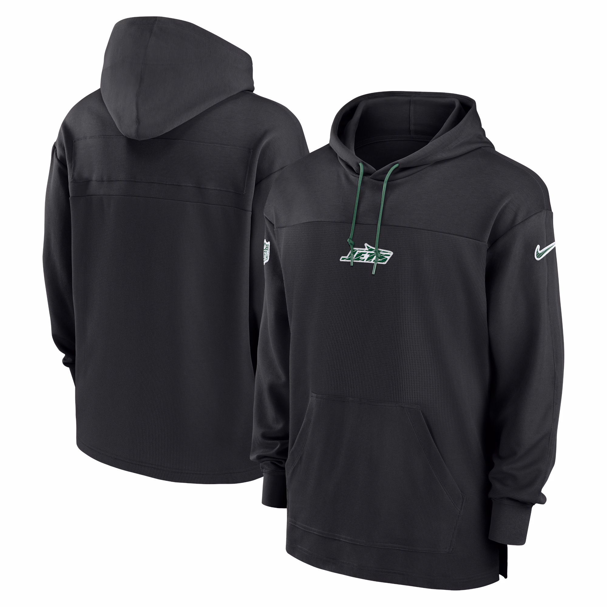 New York Jets Sideline Jersey Performance Pullover Hoodie - Black