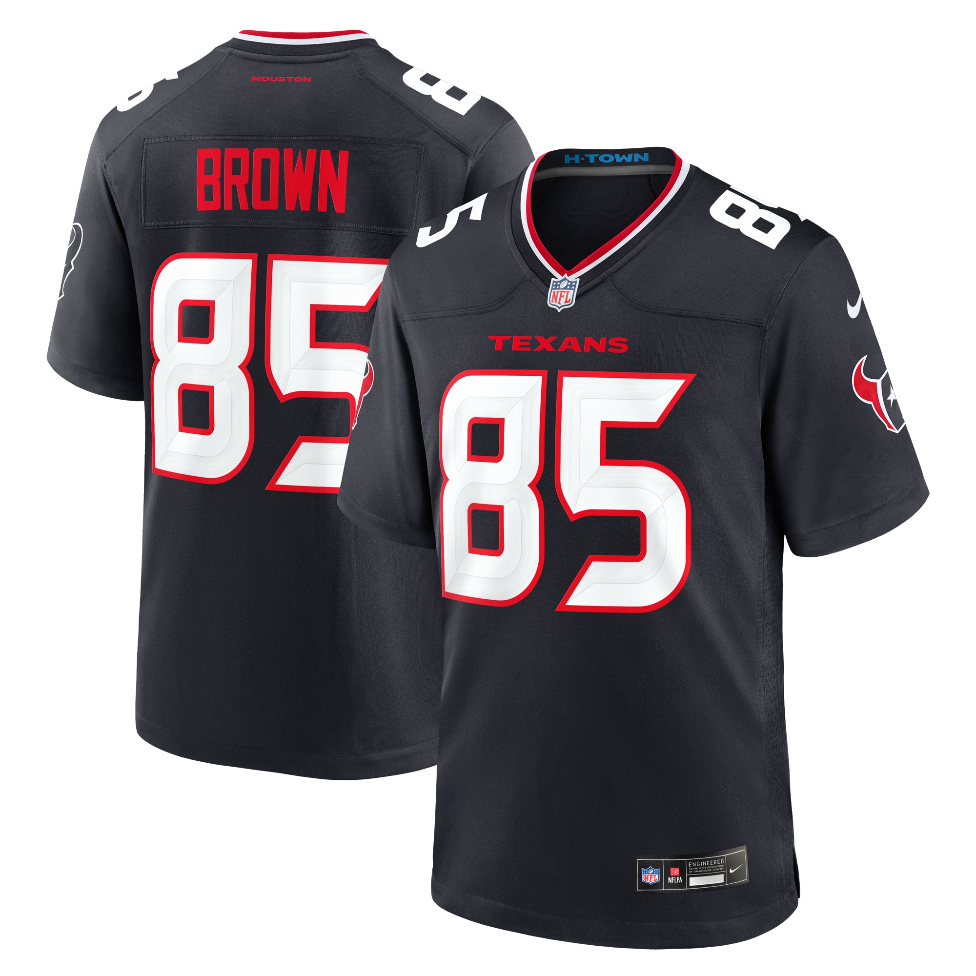 Noah Brown Houston Texans Team Game Jersey -  Navy