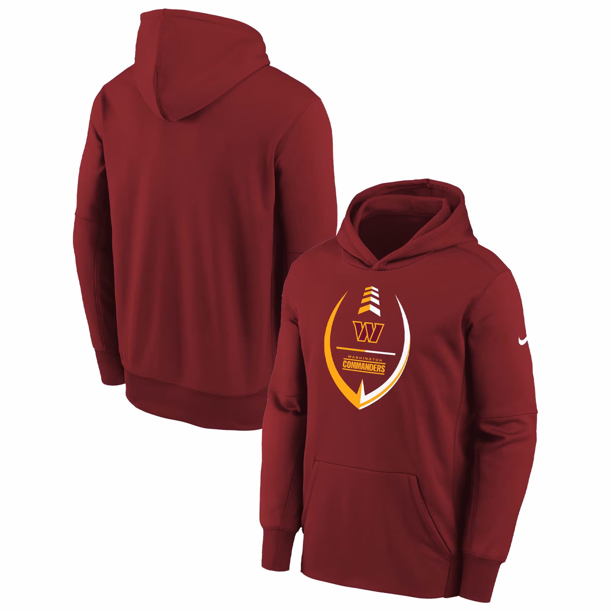 Washington Commanders Youth Icon Performance Pullover Hoodie - Burgundy