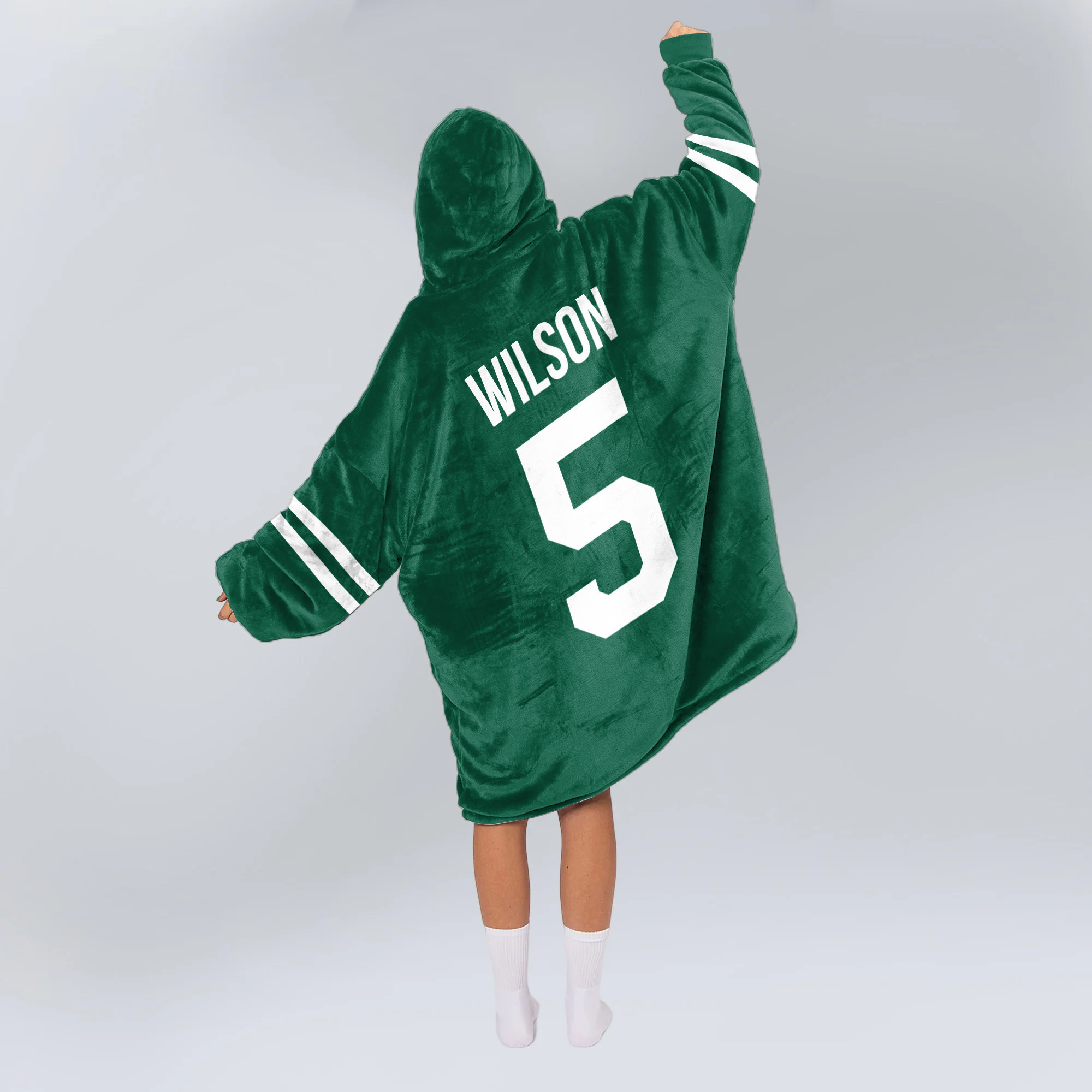 Adult GW 5 New York Football Unisex Blanket Hoodie