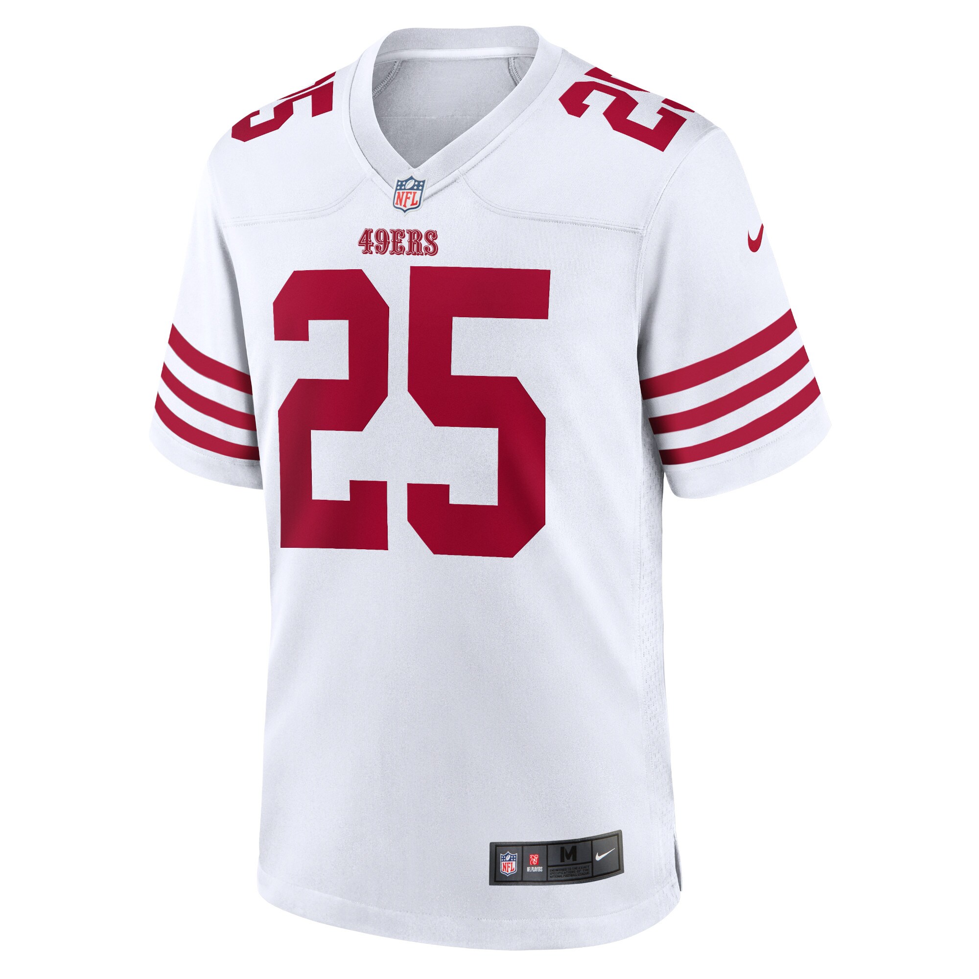Elijah Mitchell San Francisco 49ers  Player Game Jersey - White