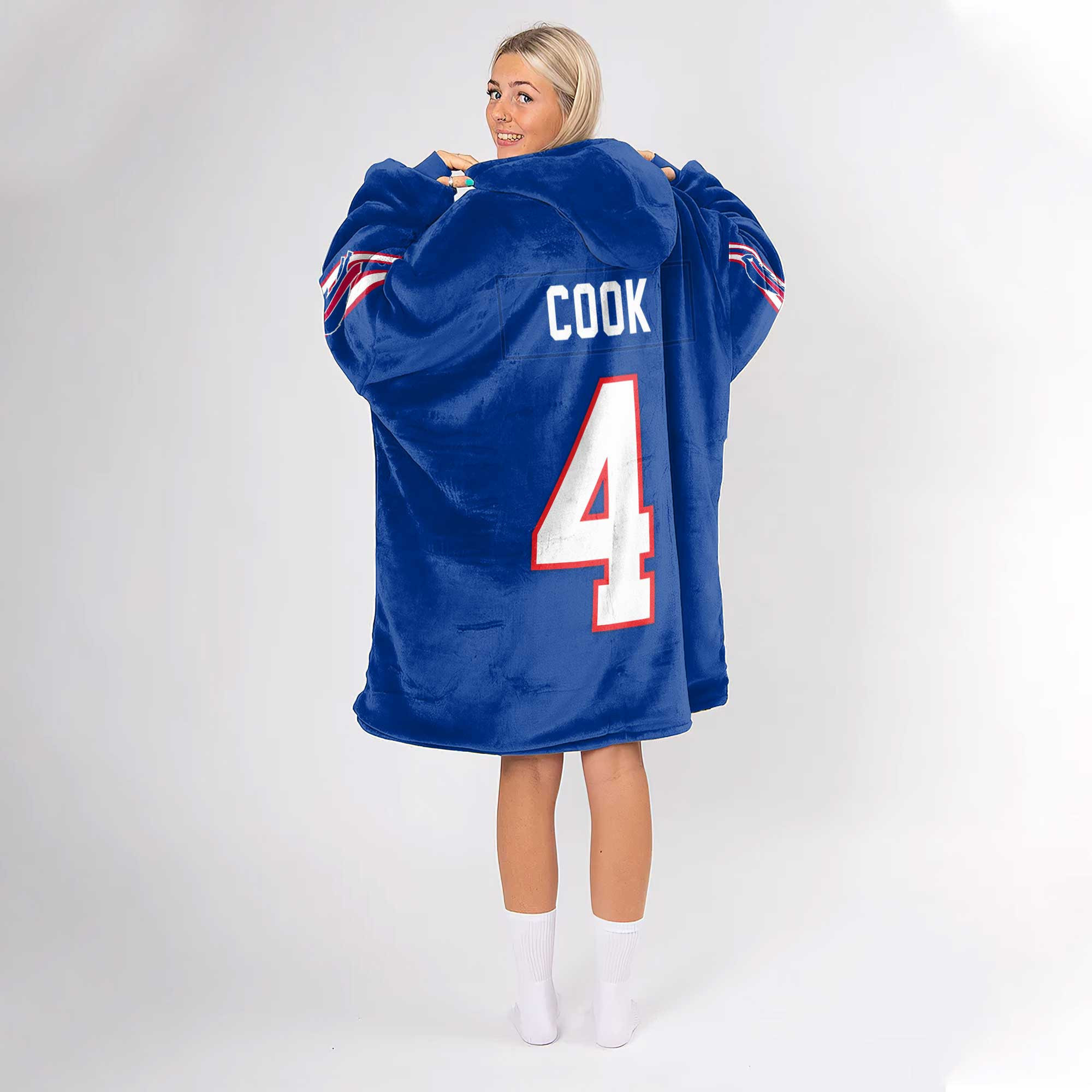 Adult No 4 - Cook - Bills Football Unisex Blanket Hoodie