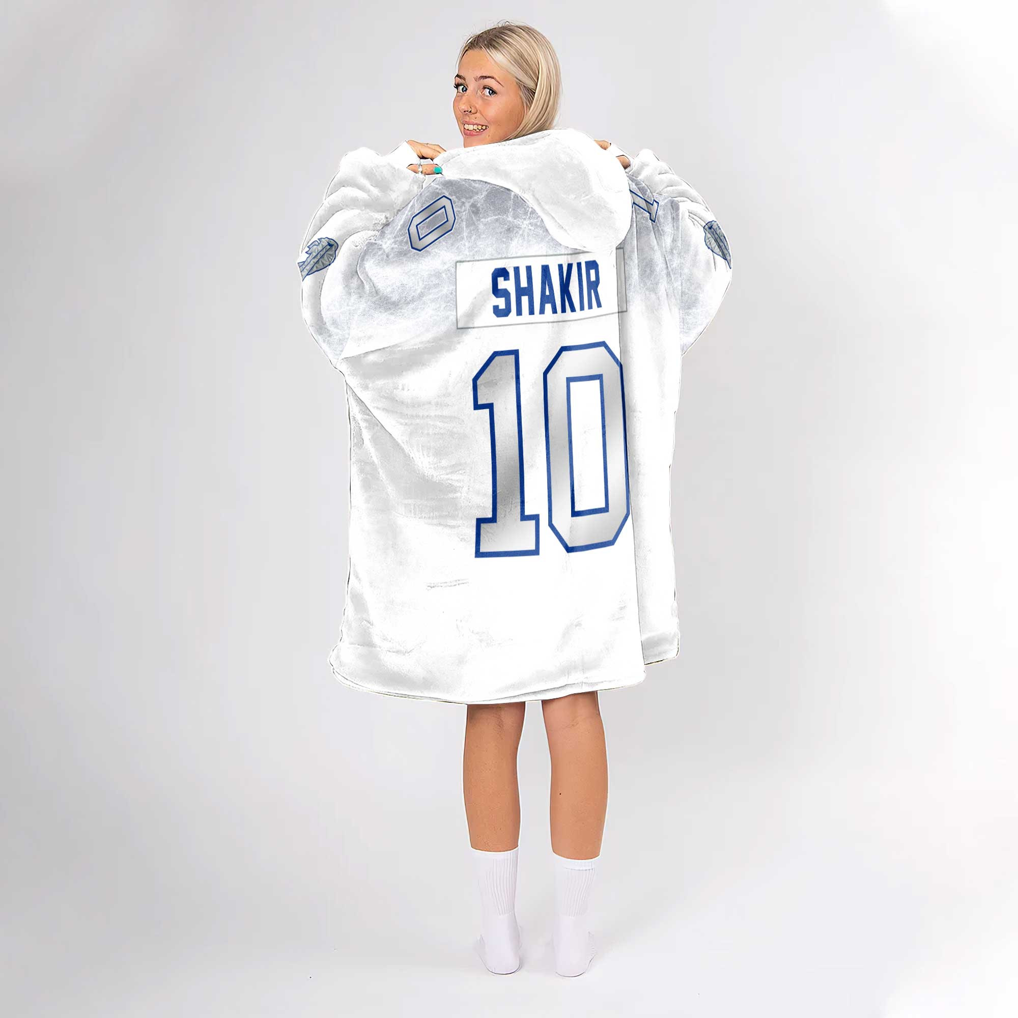 K.S 10 Buffalo Football Unisex Blanket Hoodie