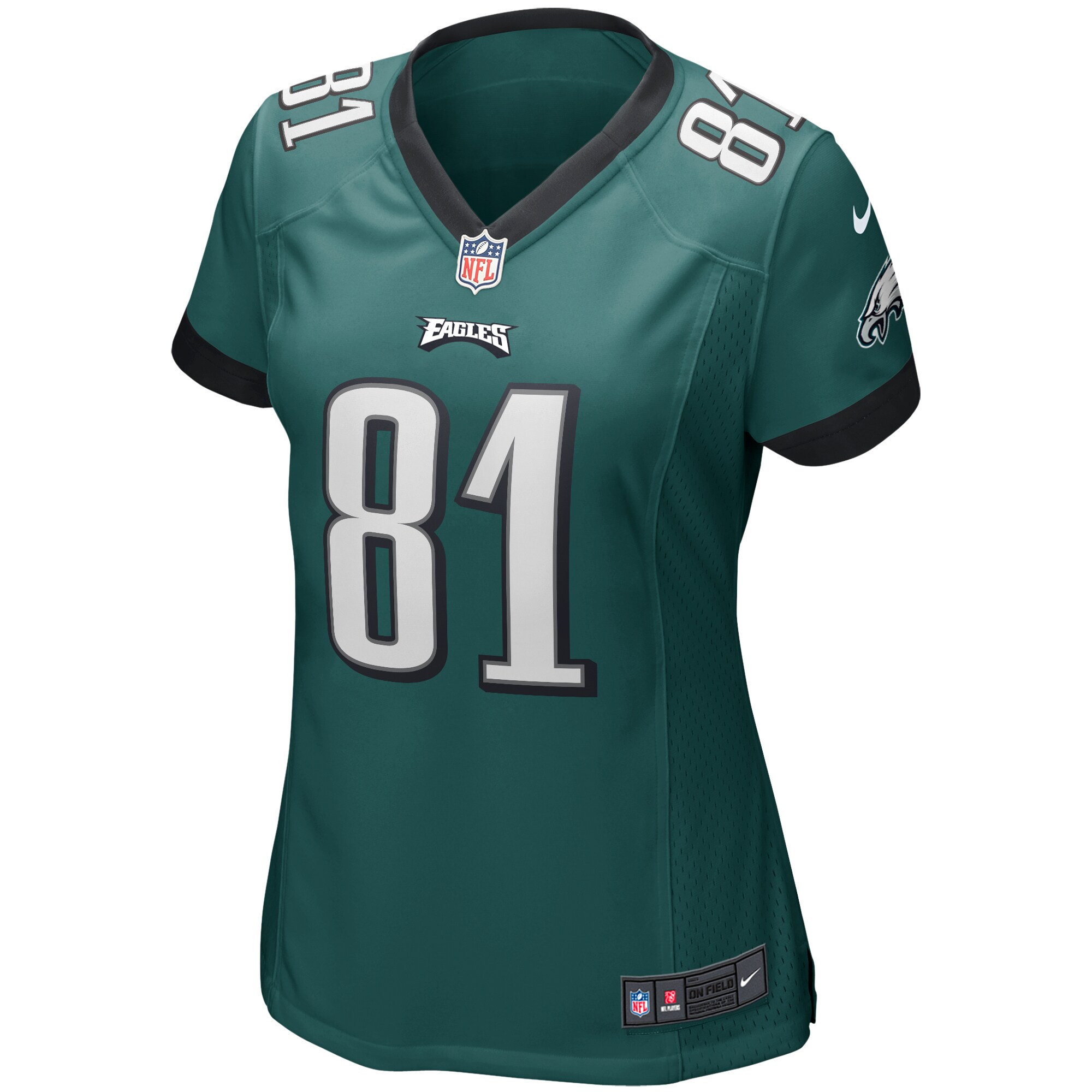 Terrell Owens Philadelphia Eagles  Women's Game Retired Player Jersey - Midnight Green