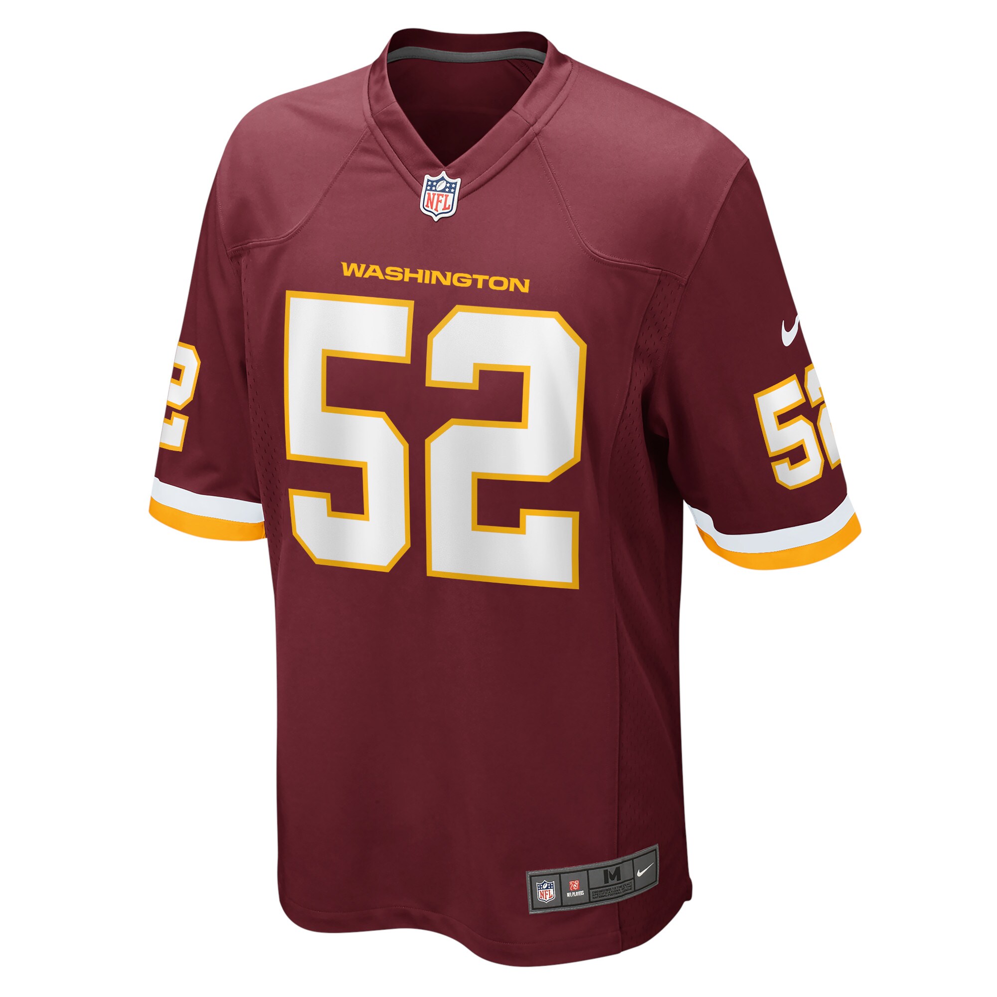 Jamin Davis Washington Football Team 2021 NFL Draft First Round Pick Game Jersey - Burgundy