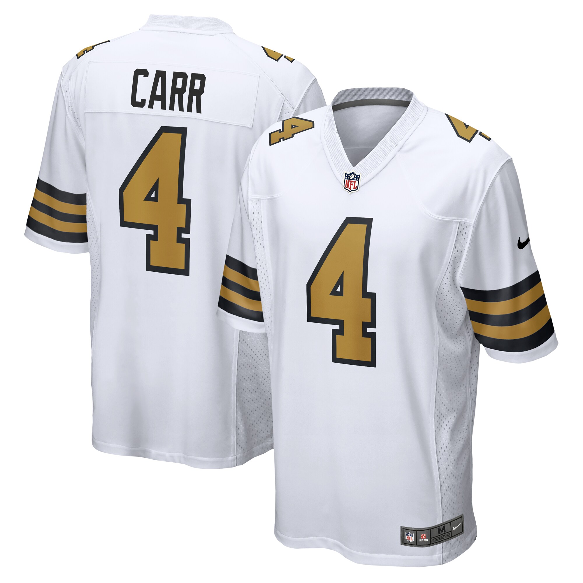 Derek Carr New Orleans Saints Alternate Game Jersey -  White