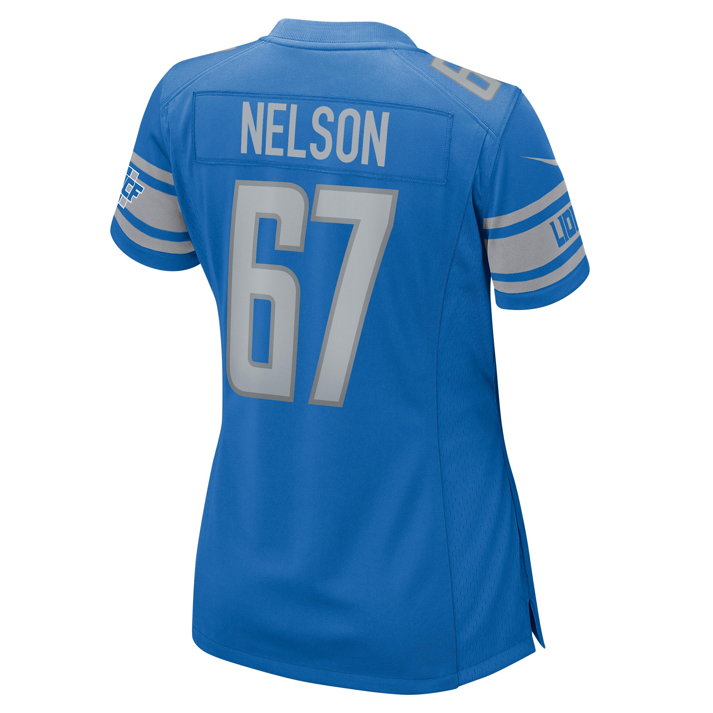 Matt Nelson Detroit Lions  Women's Game Jersey - Blue