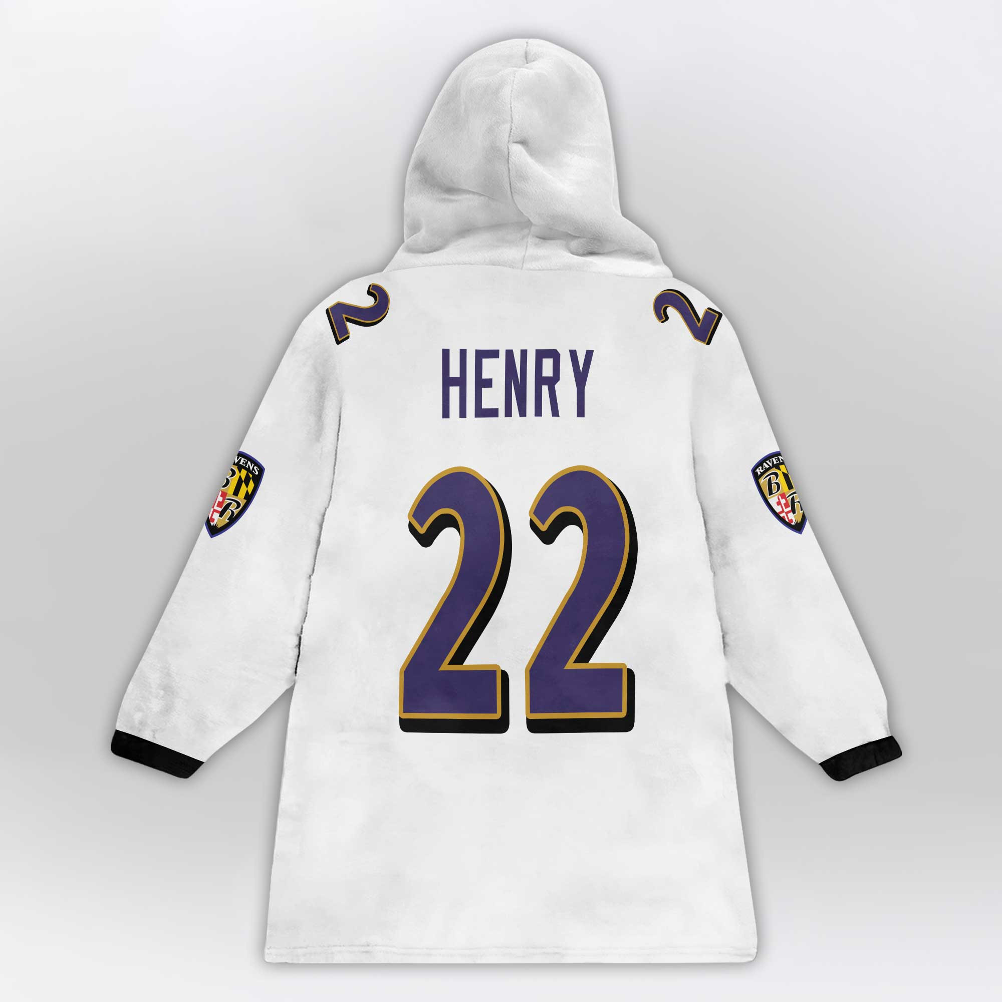 Kid 22 Baltimore Football Unisex Blanket Hoodie
