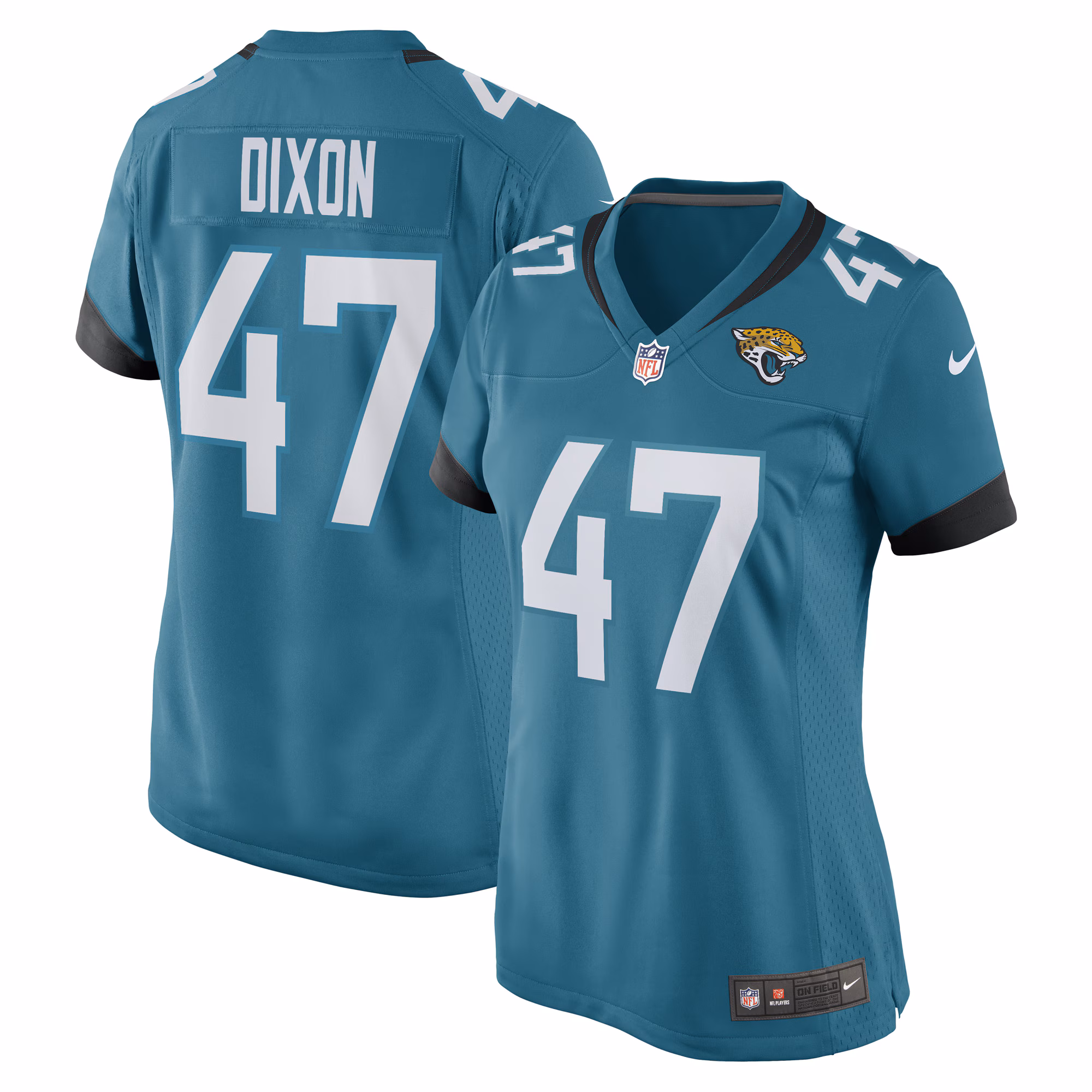 De'Shaan Dixon Jacksonville Jaguars Women's Game Player Jersey - Teal