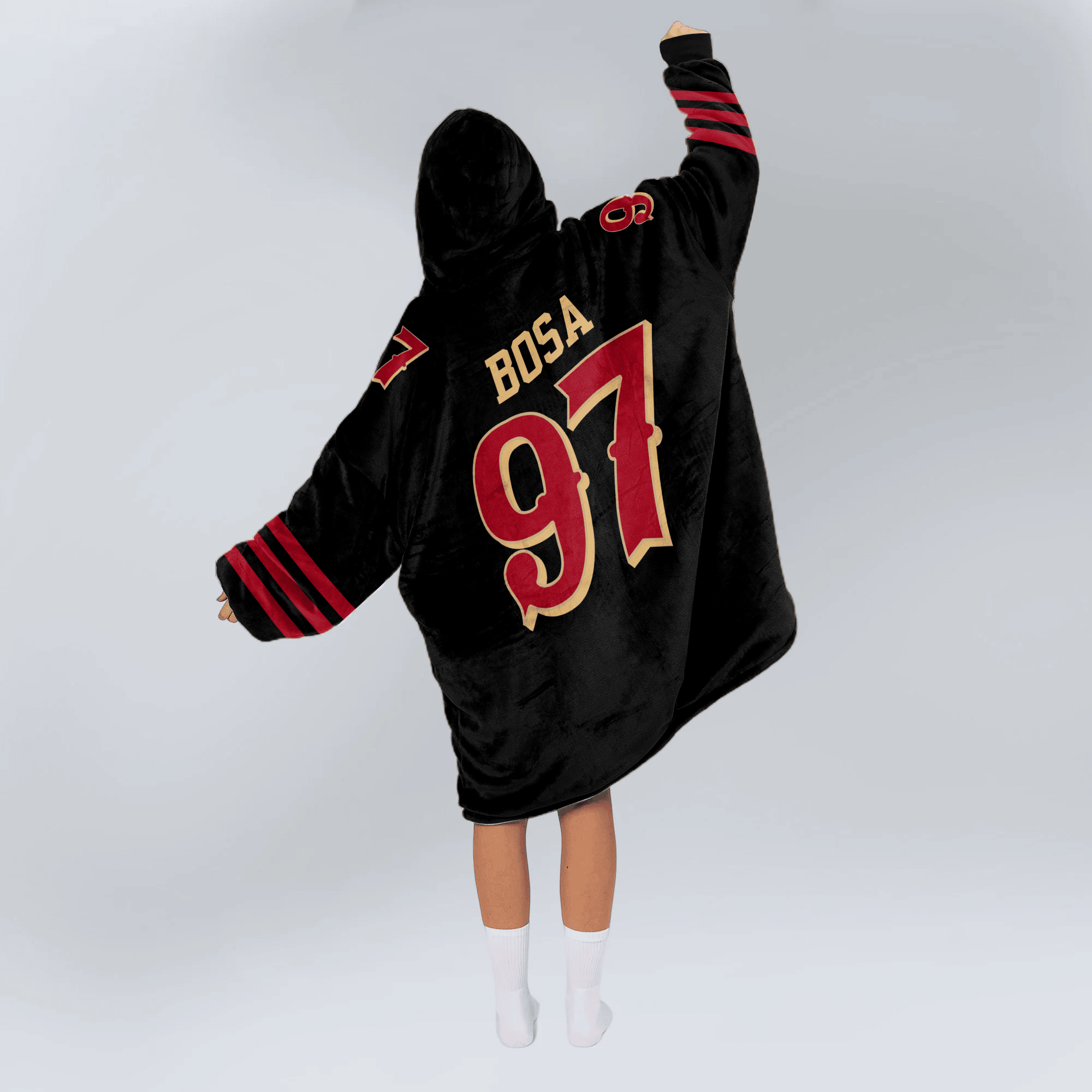 Adult N.B 97 San Francisco 49ers Football Unisex Blanket Hoodie