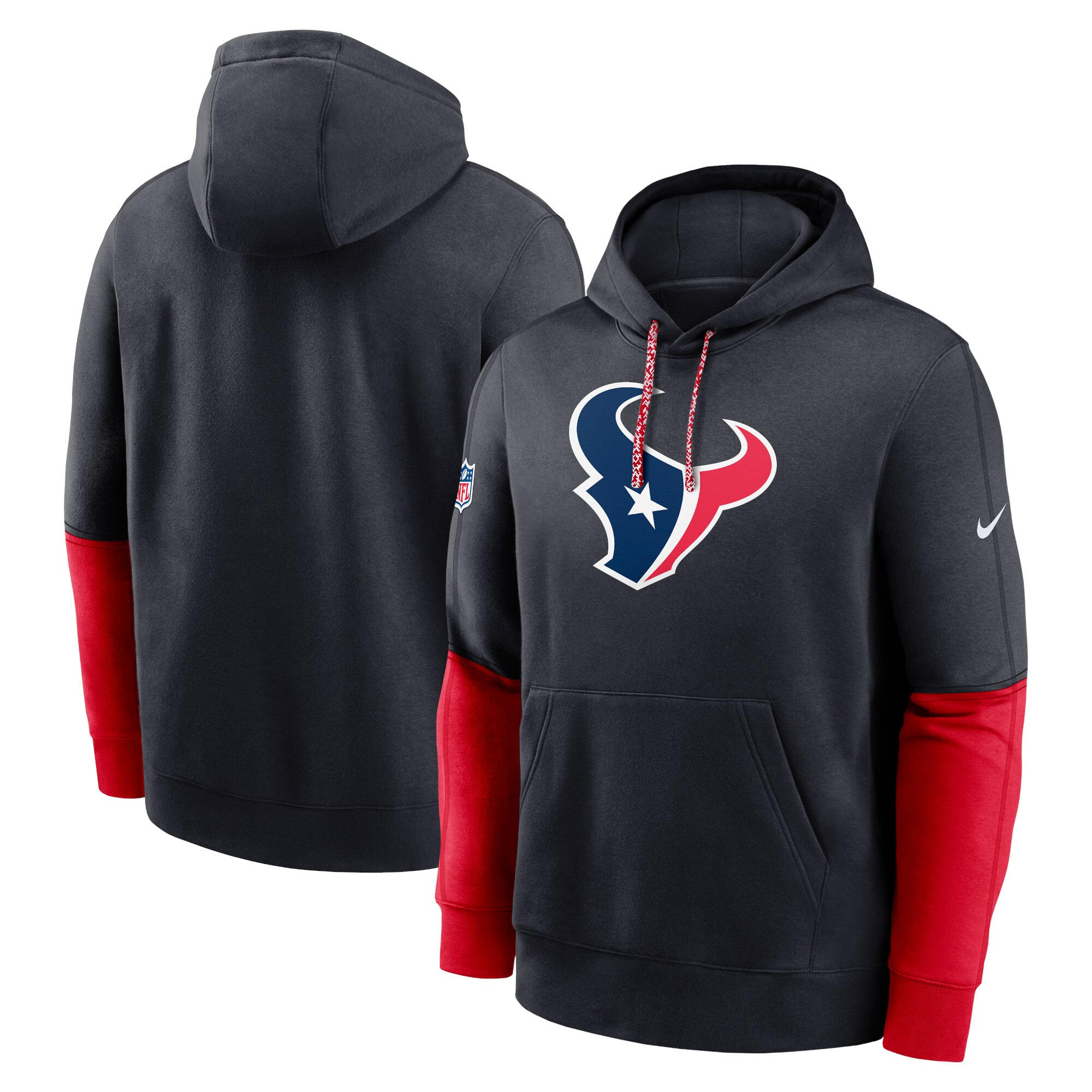Houston Texans 2024 Sideline Club Pullover Hoodie - Navy
