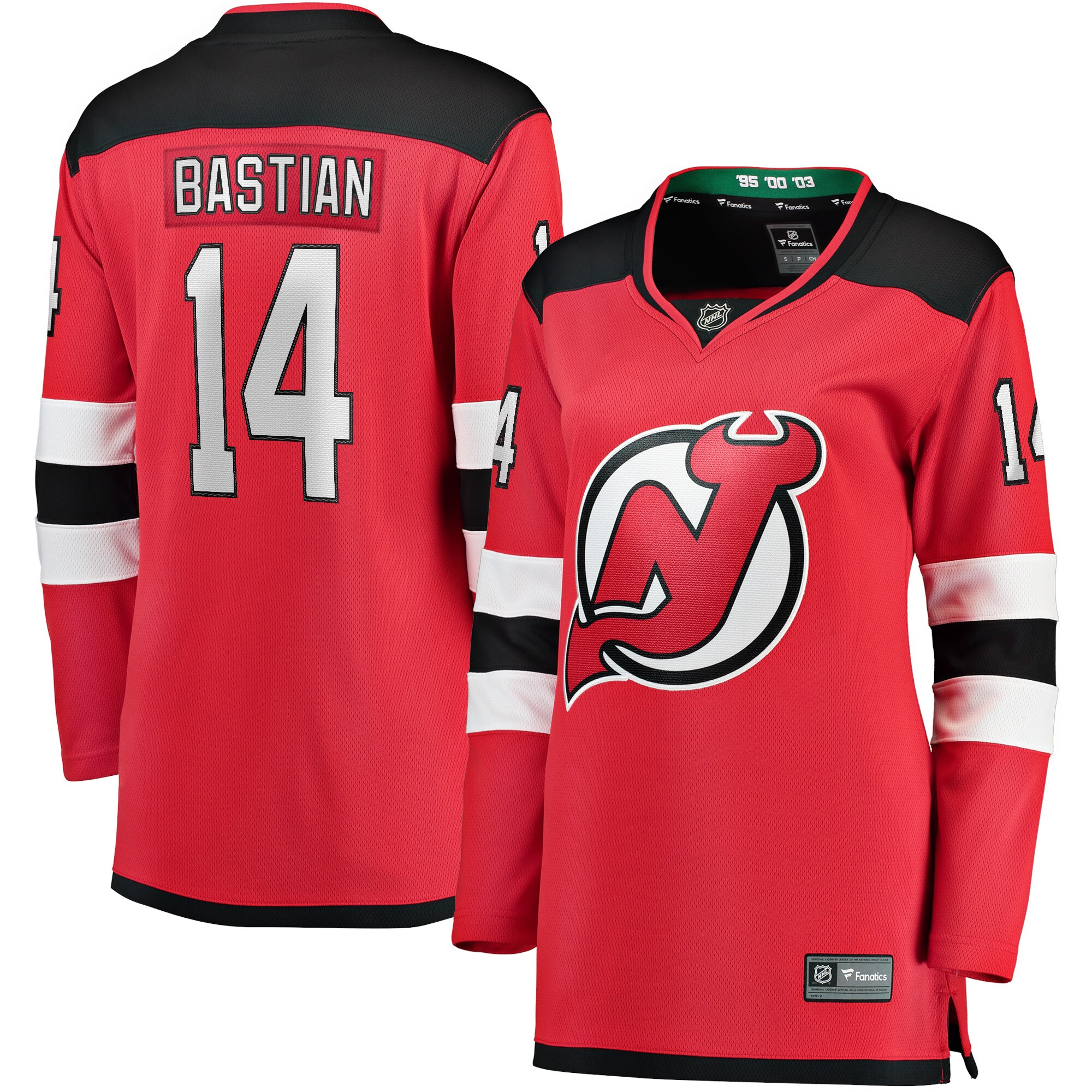 Nathan Bastian New Jersey Devils Women's Home Team Breakaway Player Jersey - Red