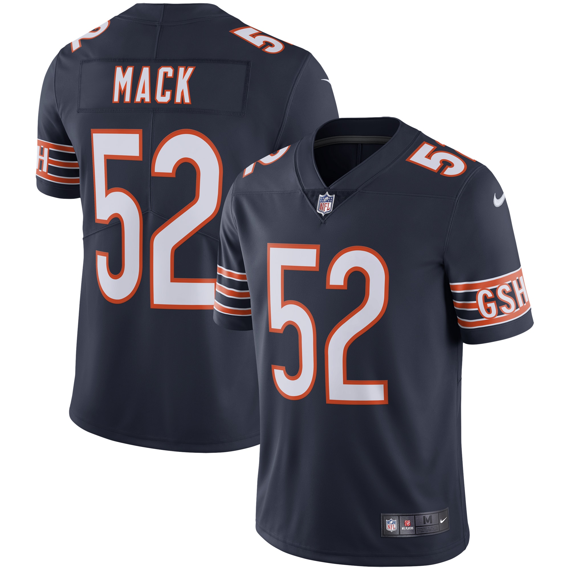 Khalil Mack Chicago Bears  Vapor Limited Jersey - Navy