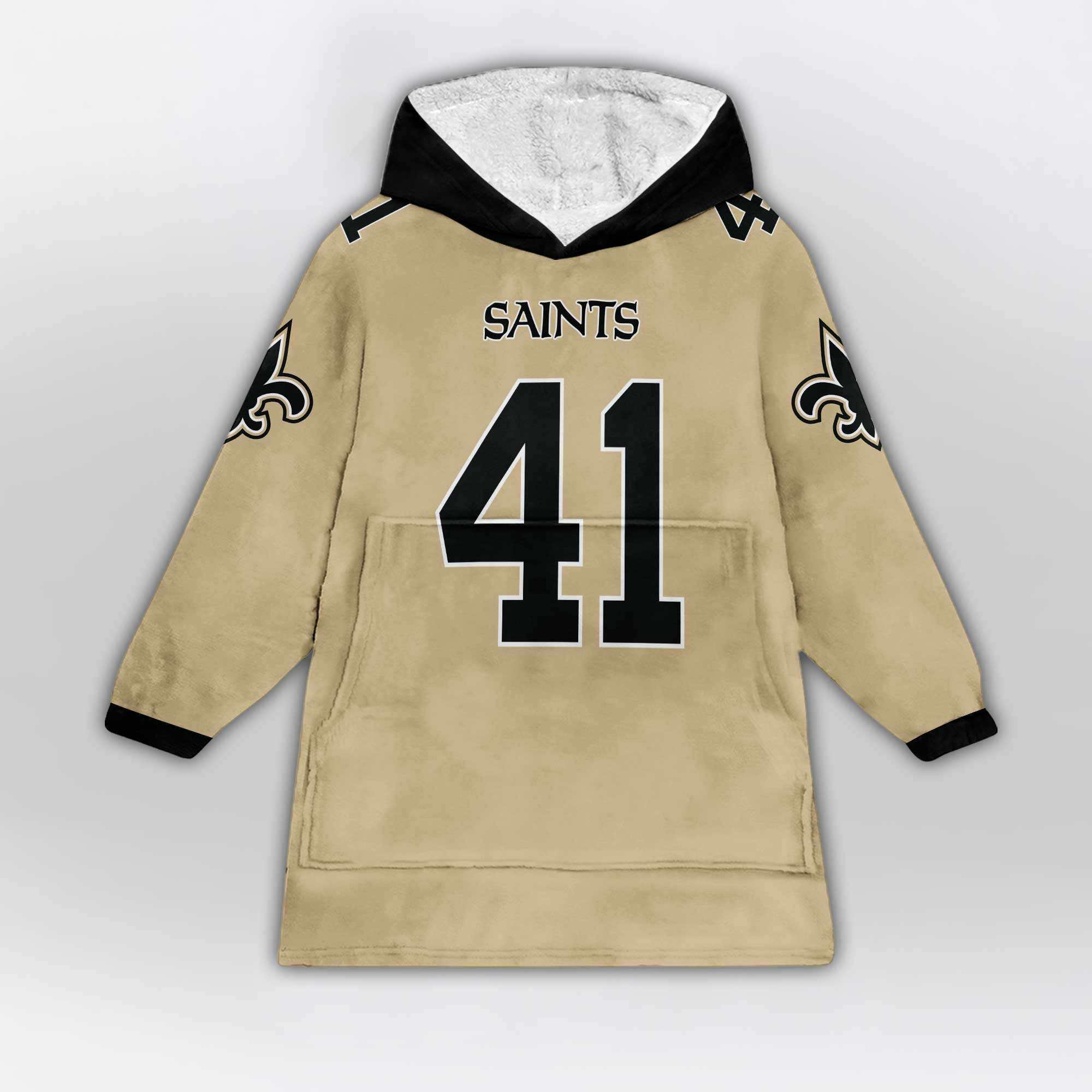 Kid A.K 41 New Orleans Football Unisex Blanket Hoodie