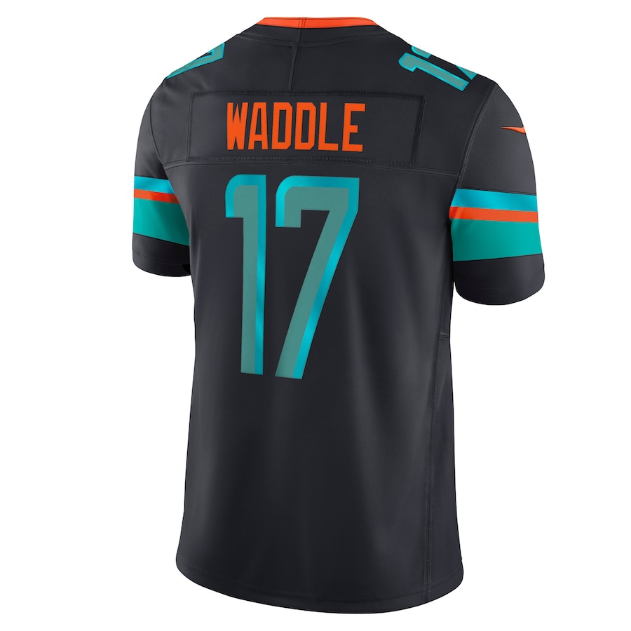 Jaylen Waddle #17 Miami Dolphins 2025 Rivalries Collection Limited Jersey - Pitch Blue