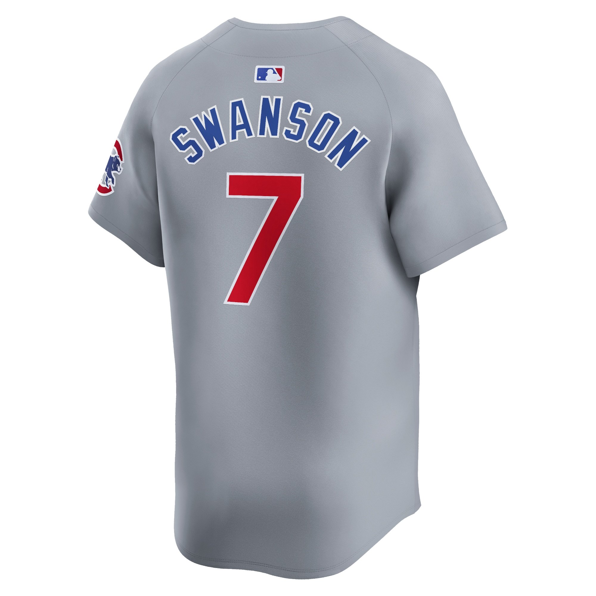 Men's Chicago Cubs Dansby Swanson  Gray Road Limited Player Jersey