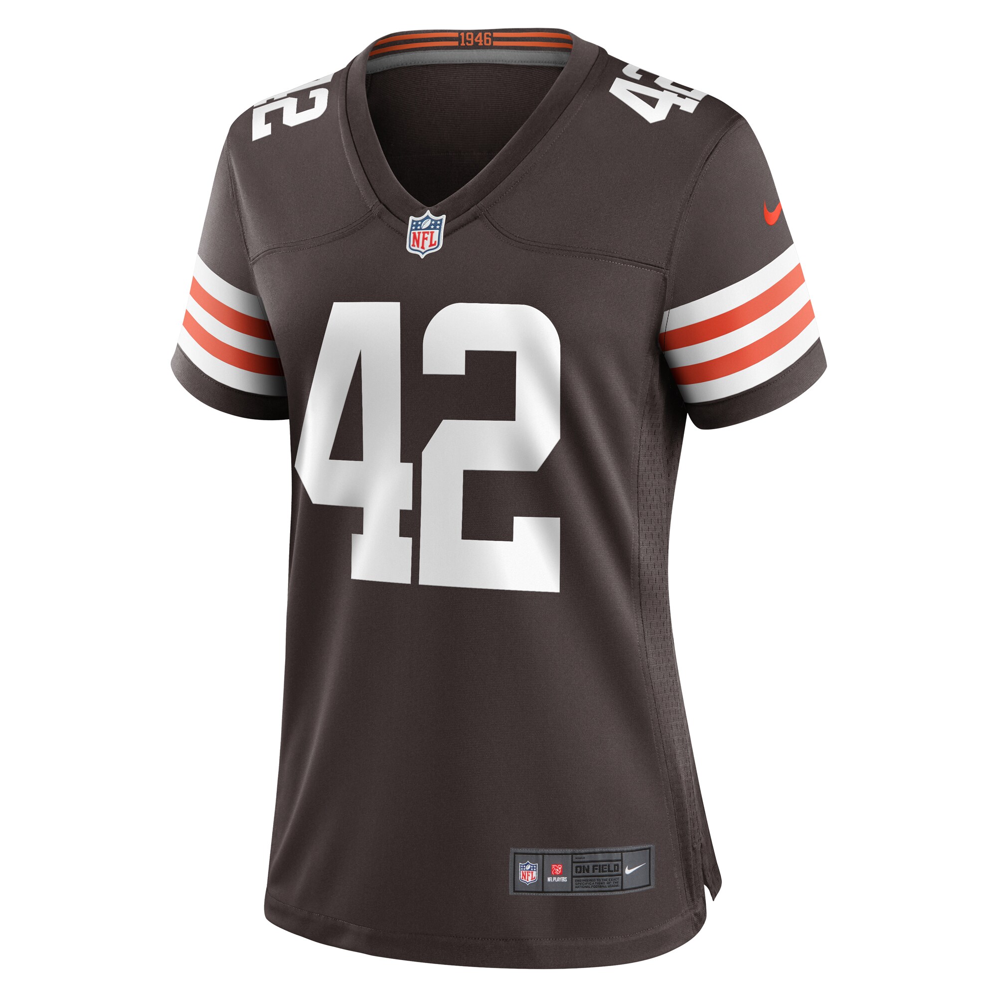 Tony Fields II Cleveland Browns Women's Team Game Jersey -  Brown