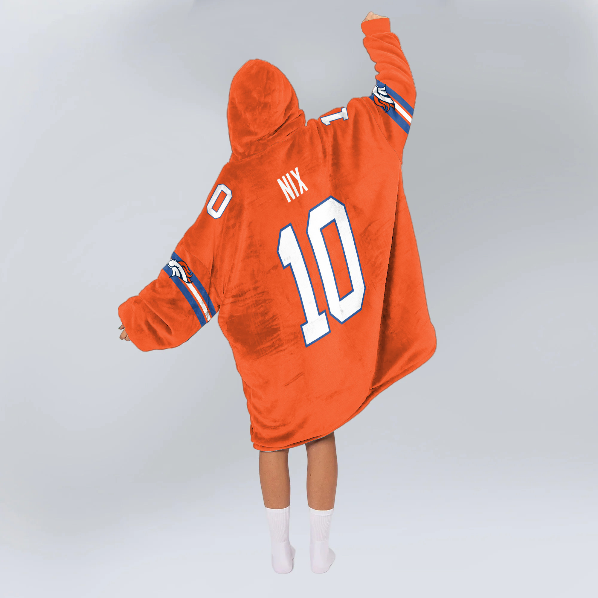 Adult Captain B.N 10 Denver Football Unisex Blanket Hoodie