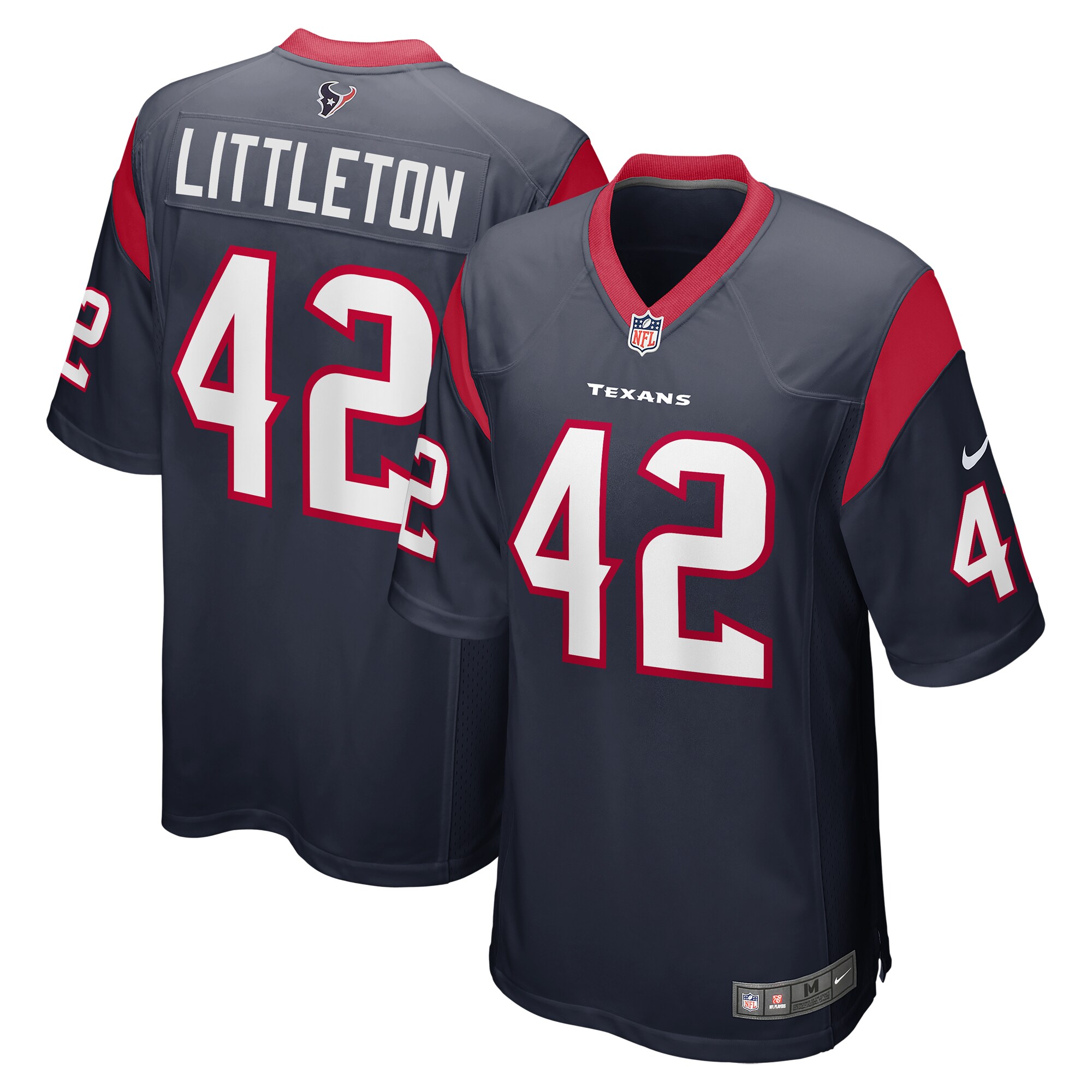 Cory Littleton Houston Texans  Game Player Jersey - Navy