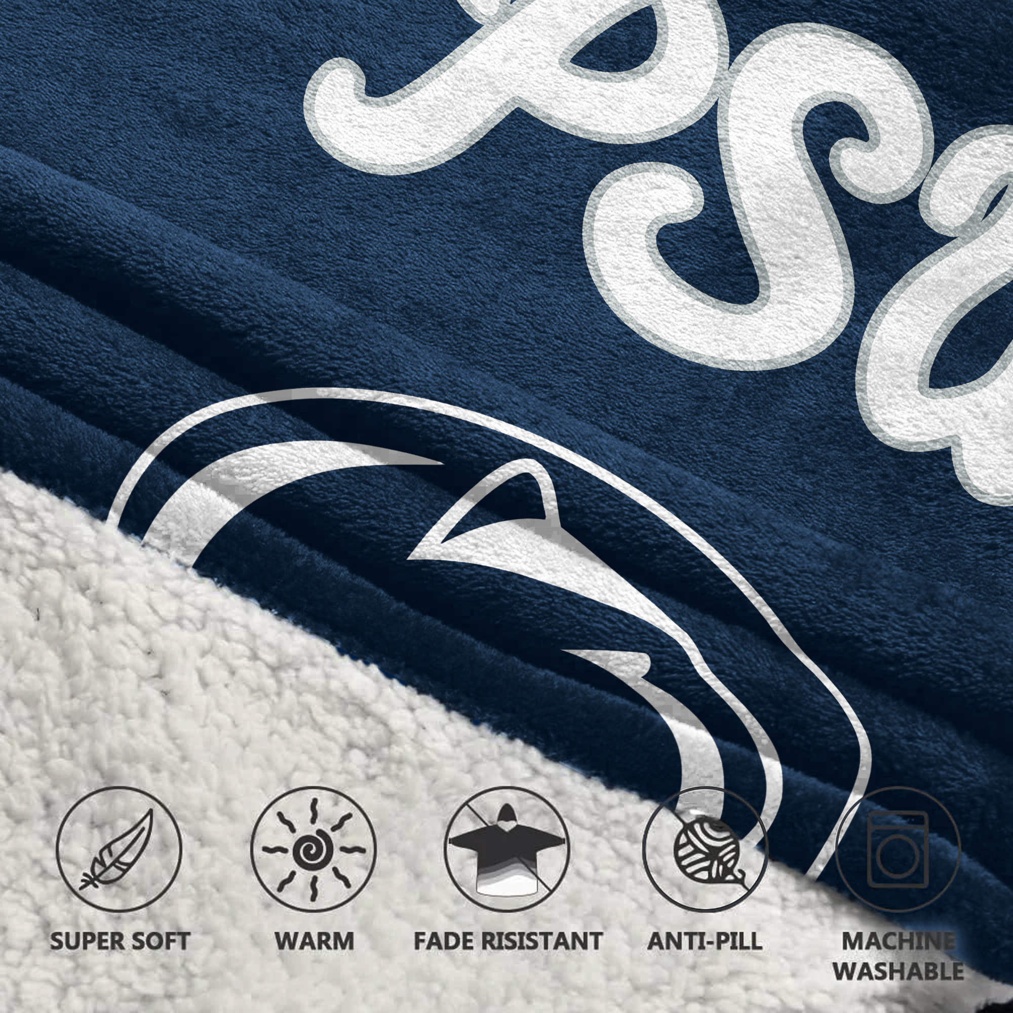Adult Penn State Football Unisex Blanket Hoodie