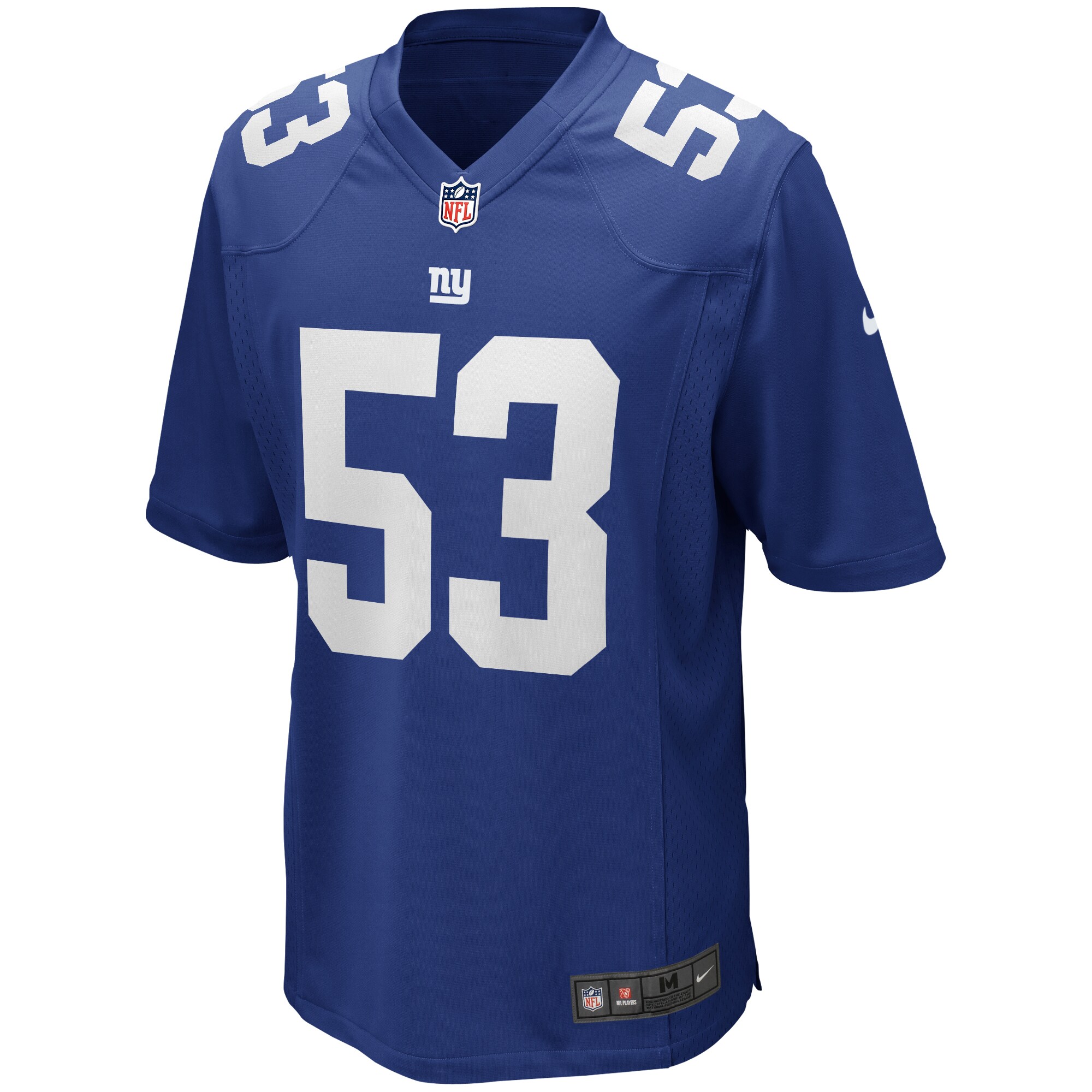 Harry Carson New York Giants Game Retired Player Jersey - Royal