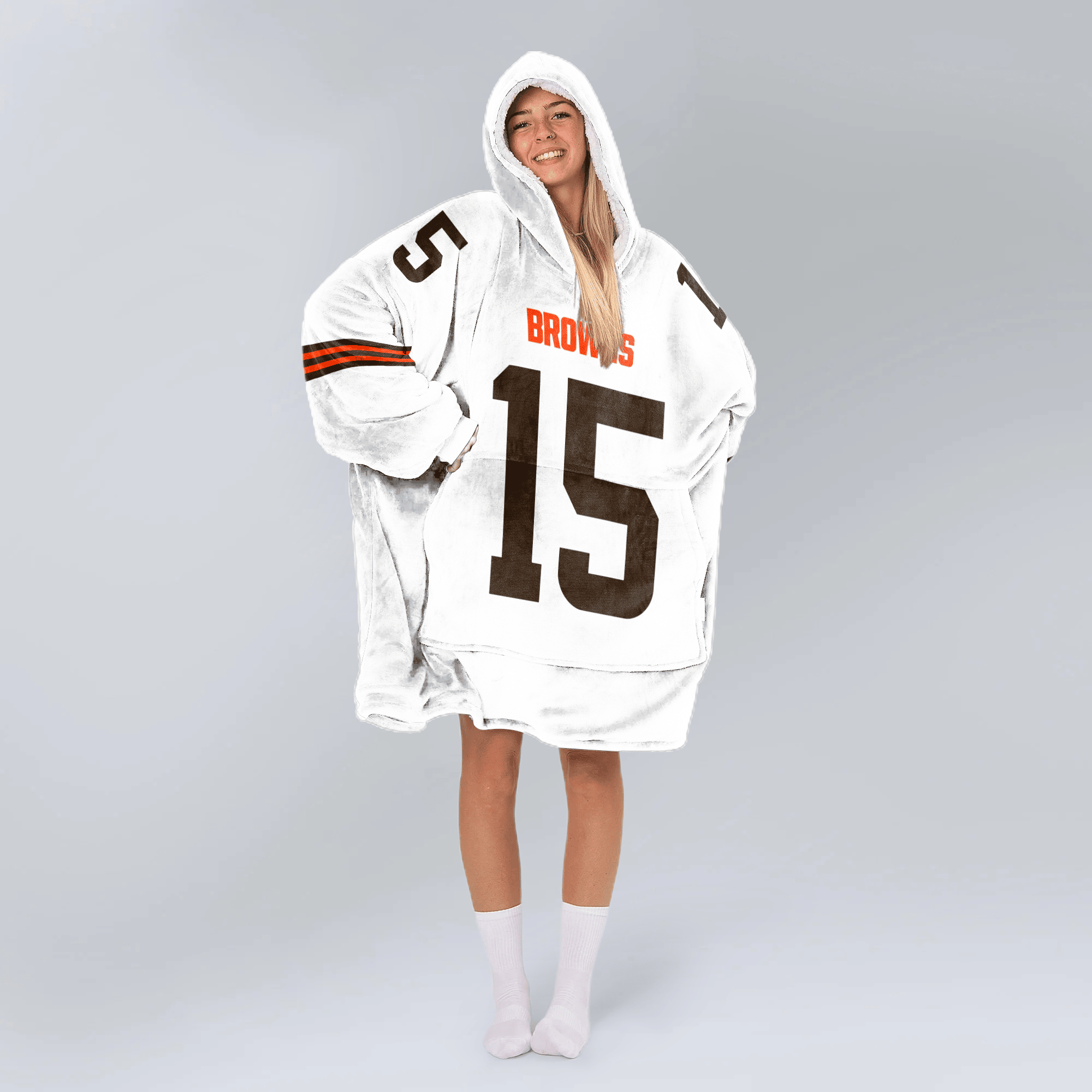 J.F 15 Cleveland Football Unisex Blanket Hoodie