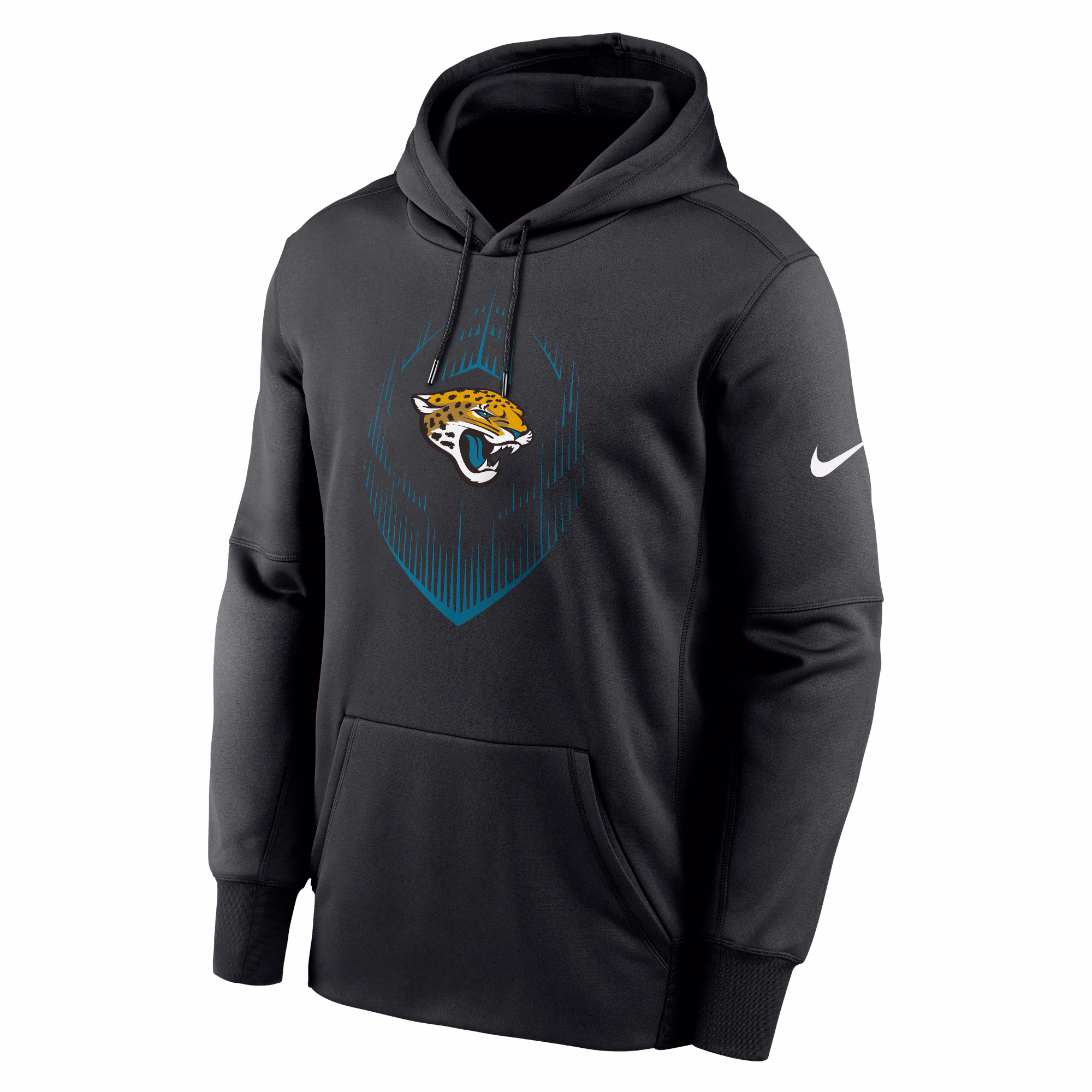 Jacksonville Jaguars Icon Performance Pullover Hoodie - Black
