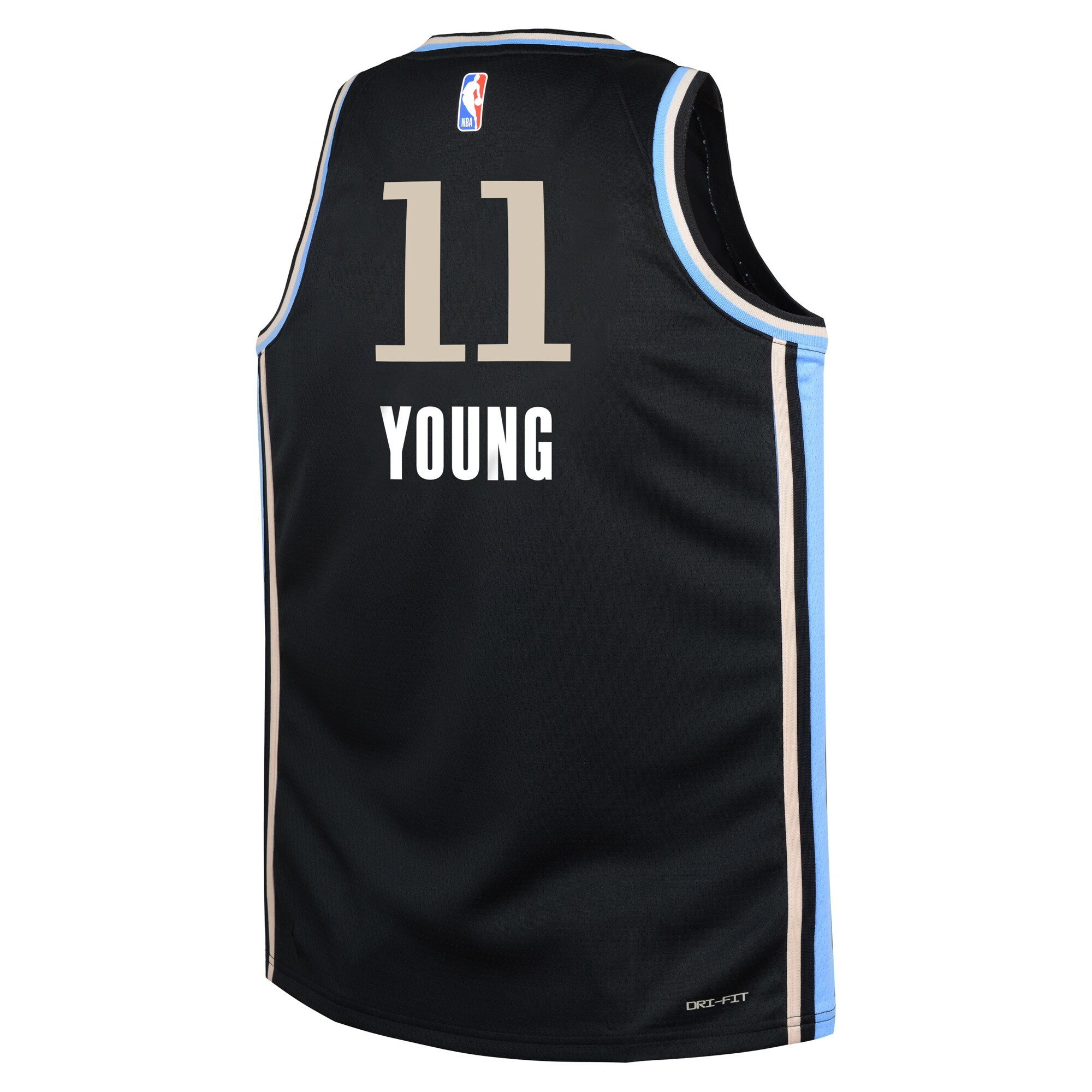 Youth Atlanta Hawks Trae Young  Black 2023/24 Swingman Replica Jersey - City Edition